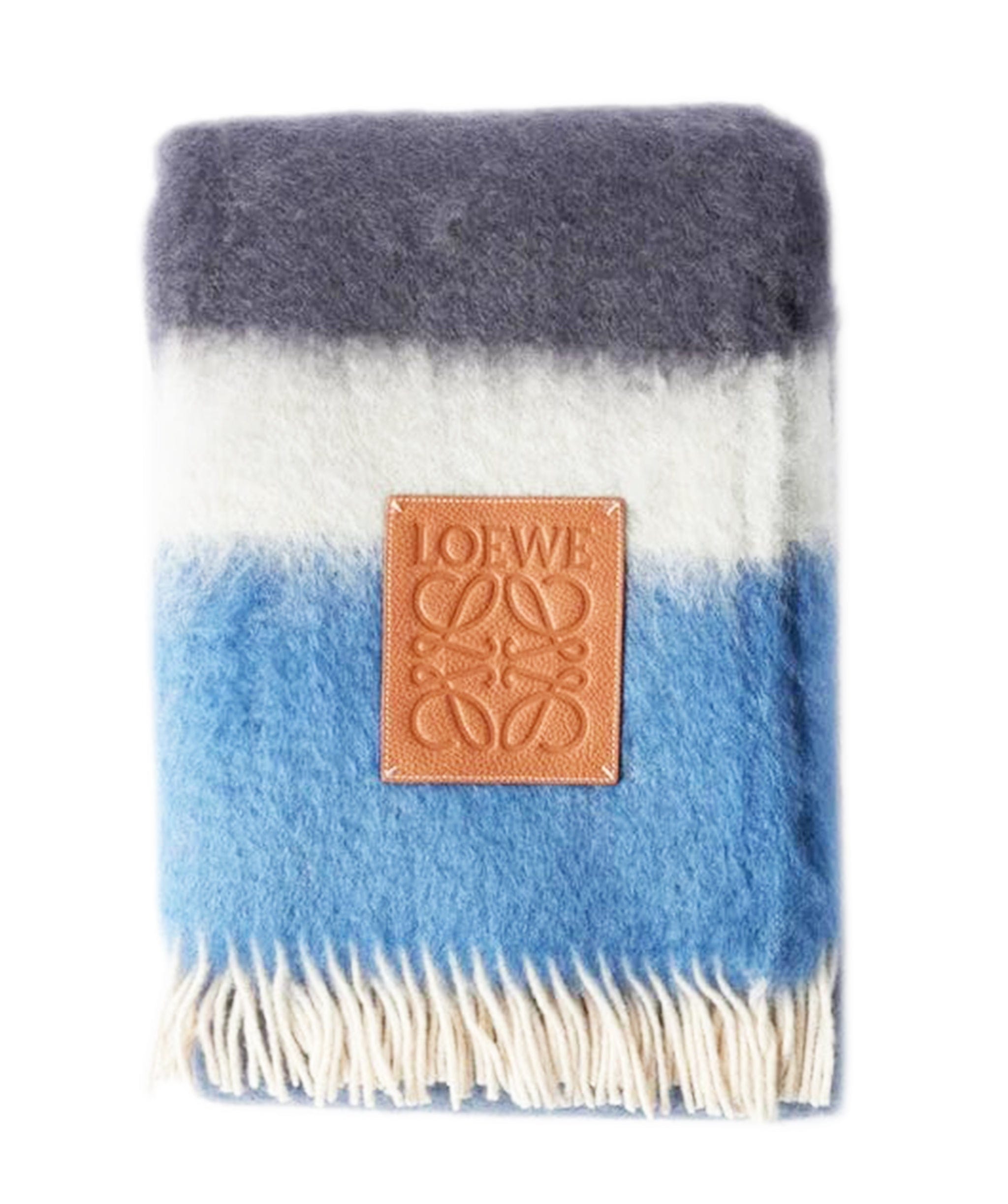 Loewe Loewe Checkerboard Anagram Jacquard Wool Blend Blanket