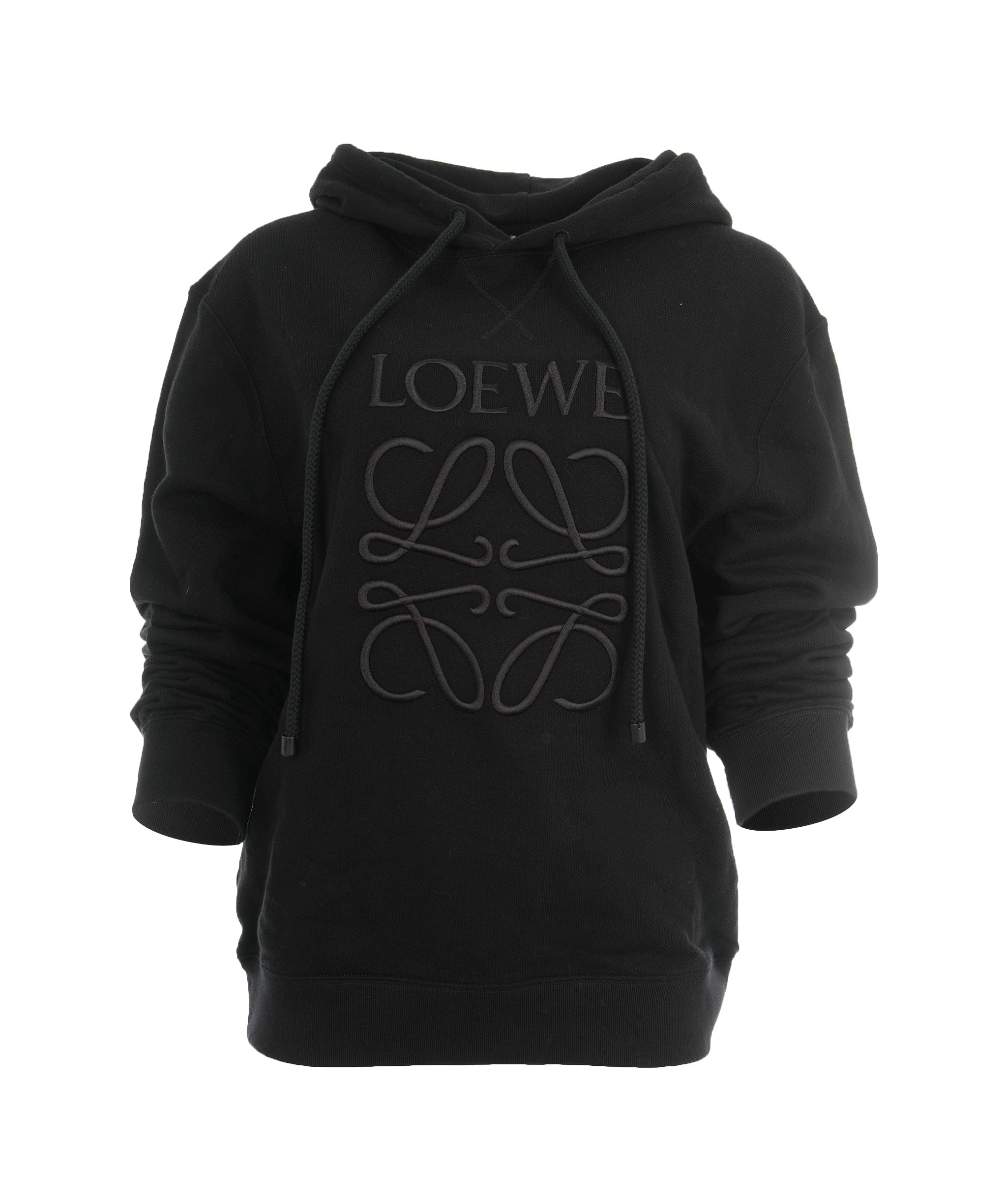 Loewe Loewe Anagram Black Hoodie  AVL1490