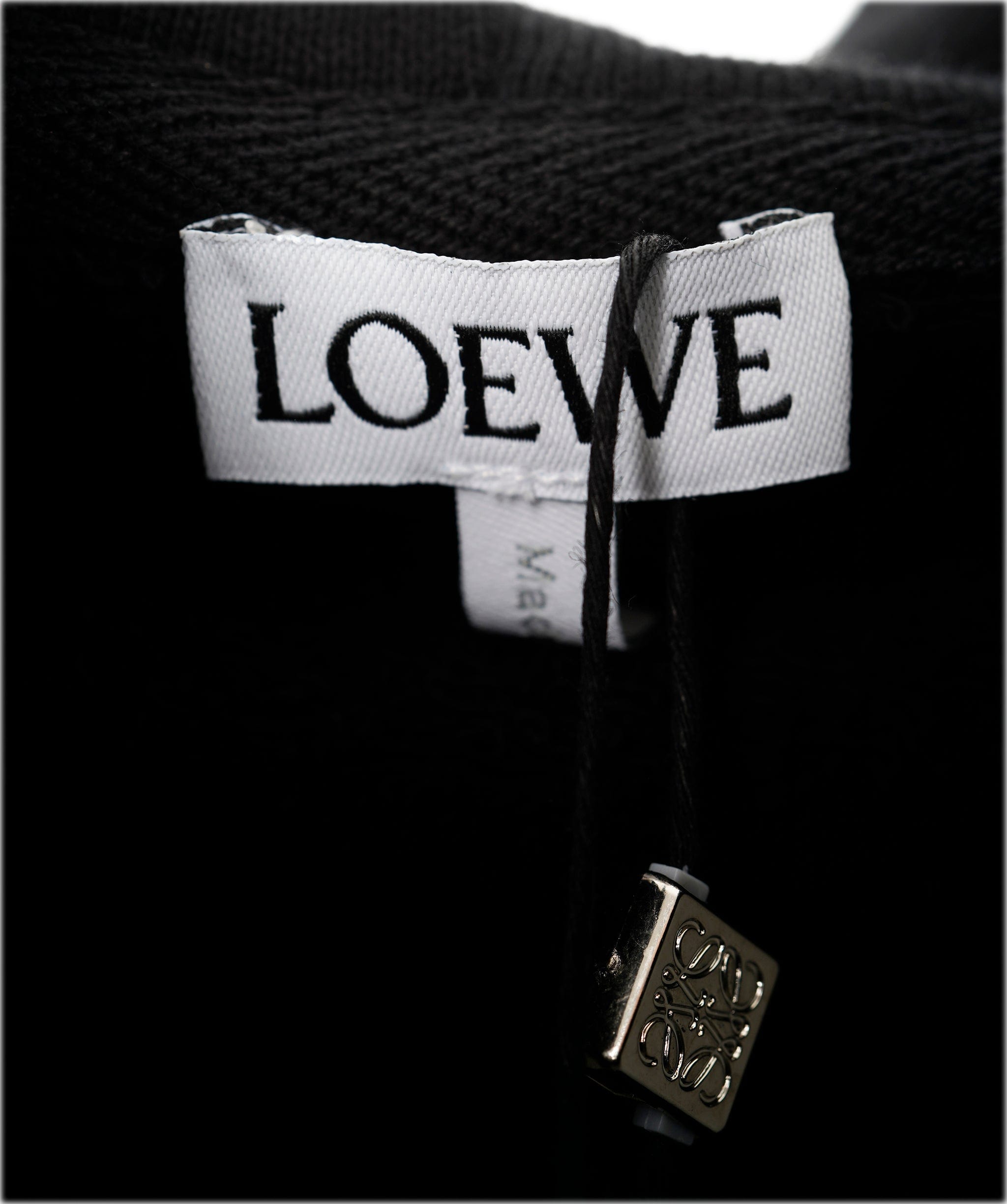 Loewe Loewe Anagram Black Hoodie  AVL1490