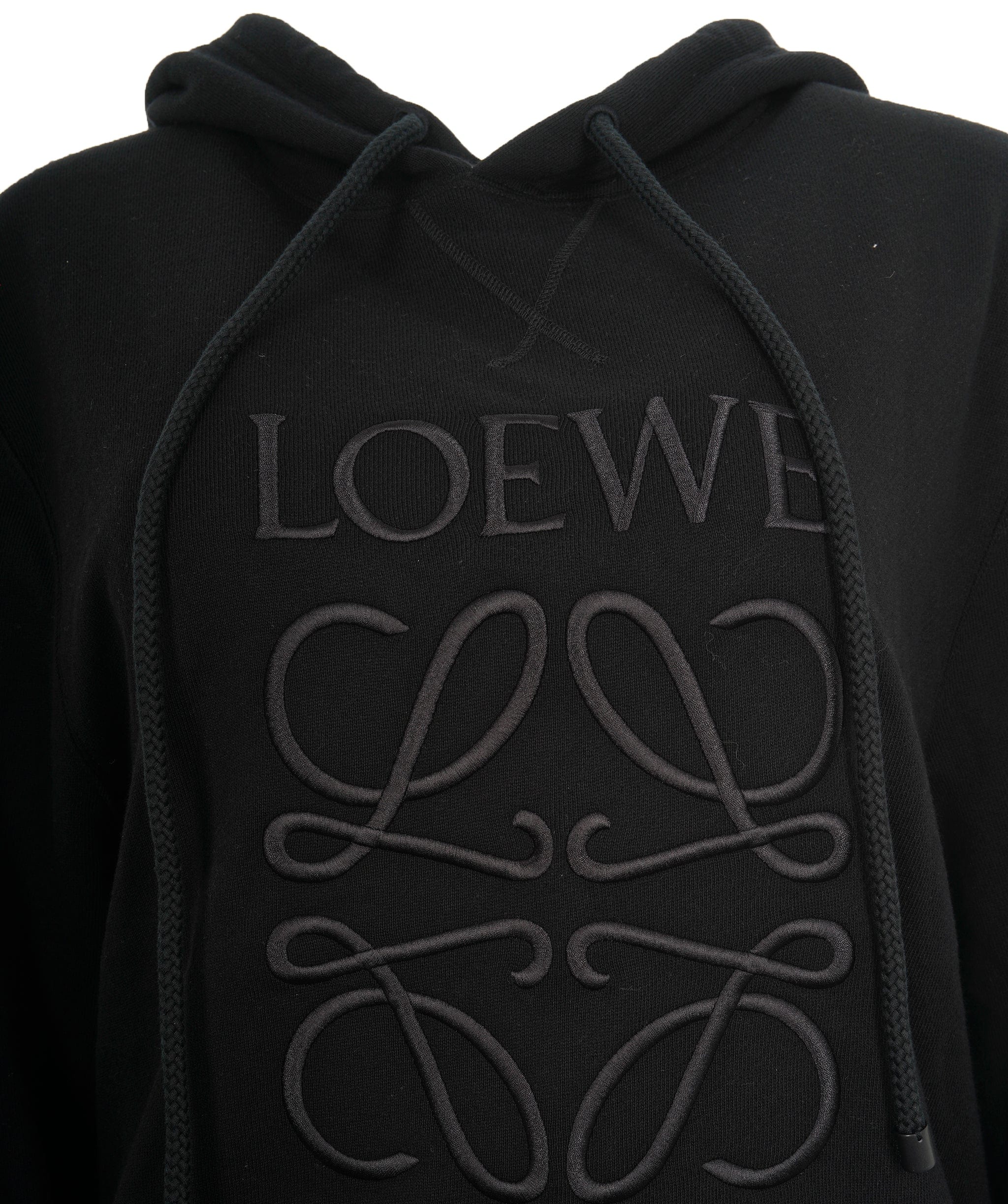 Loewe Loewe Anagram Black Hoodie  AVL1490