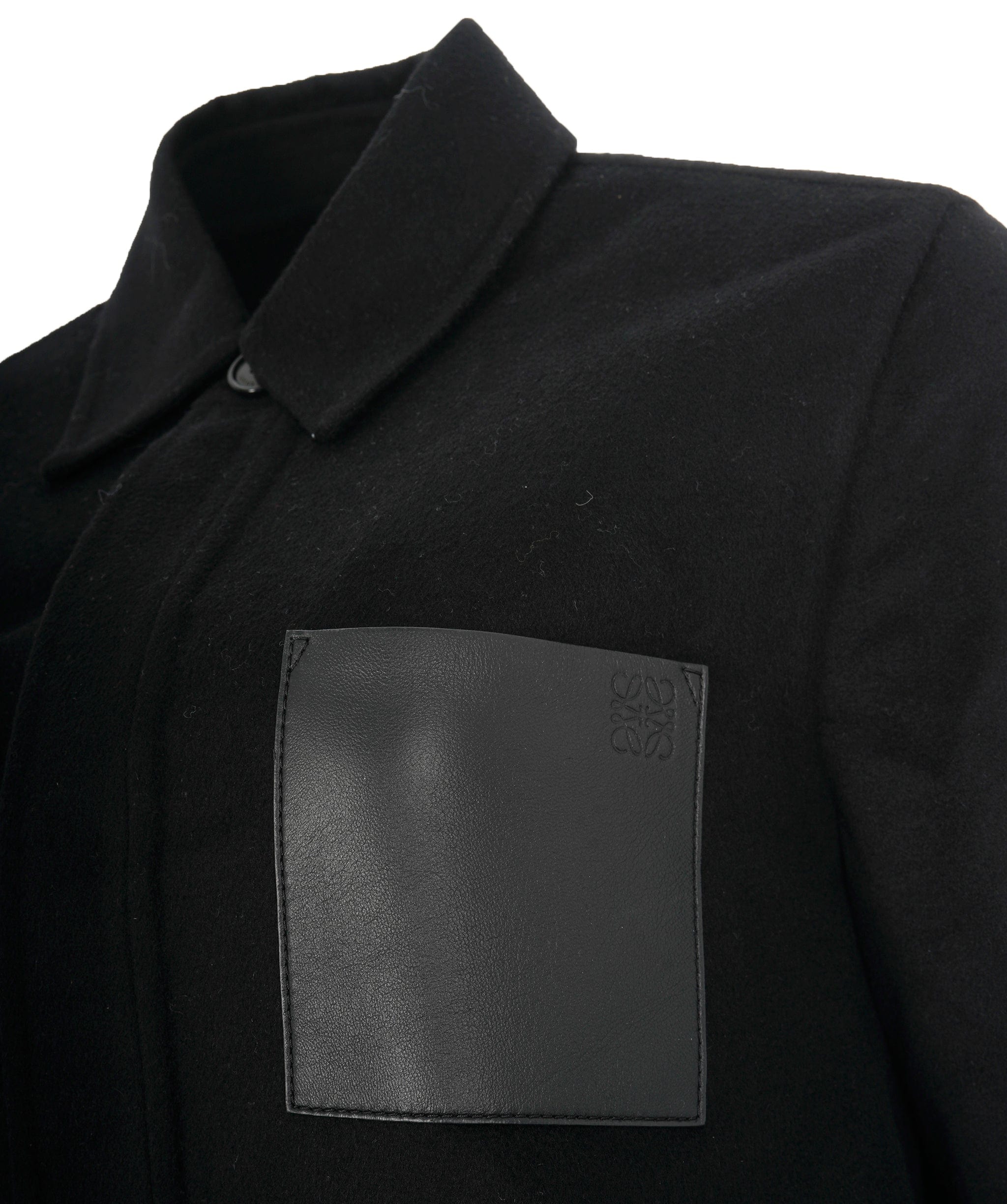 Loewe Loewe Anagram Black Wool Jacket  ALL0571