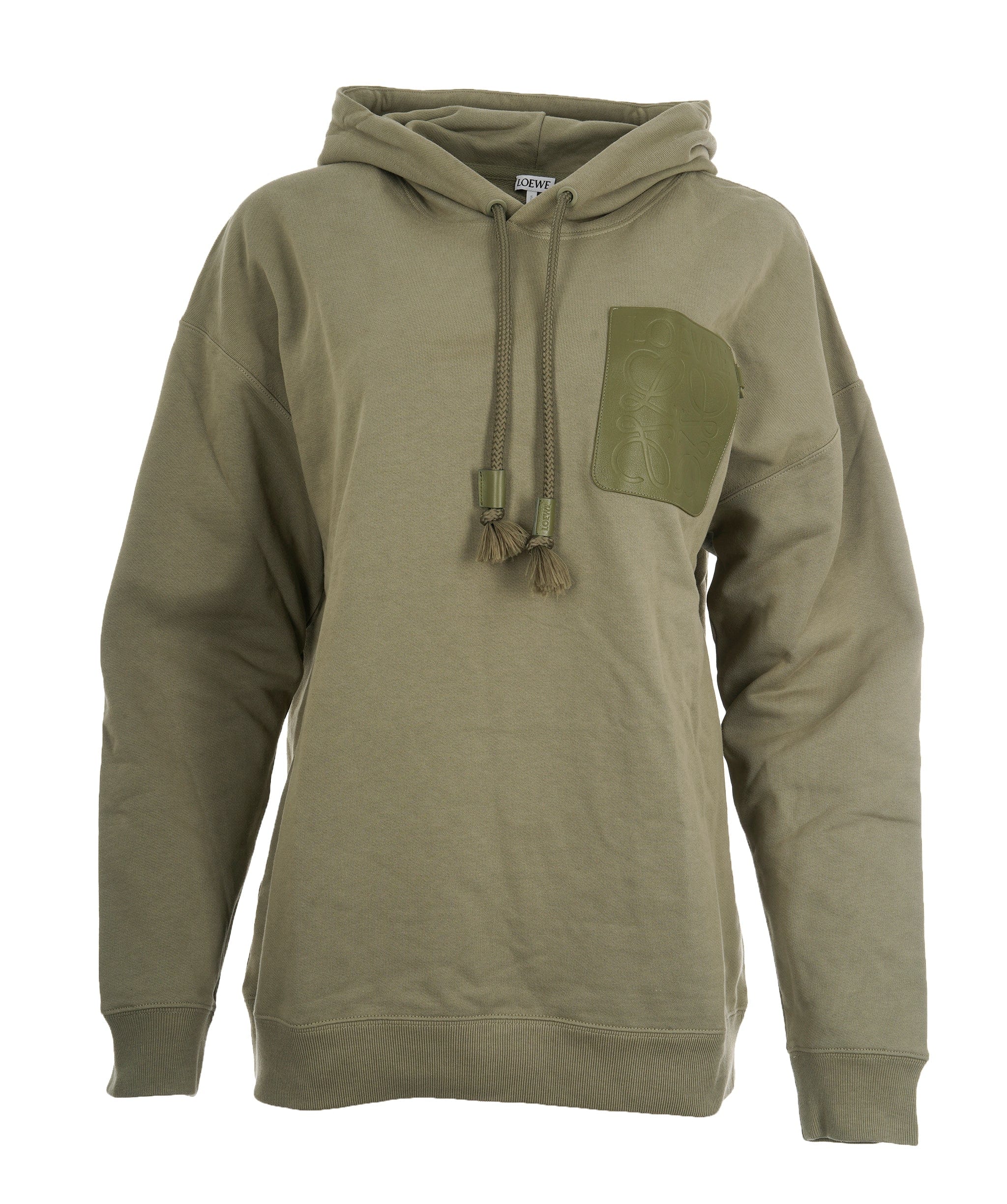 Loewe Loewe Anagram hoodie green AJL0191