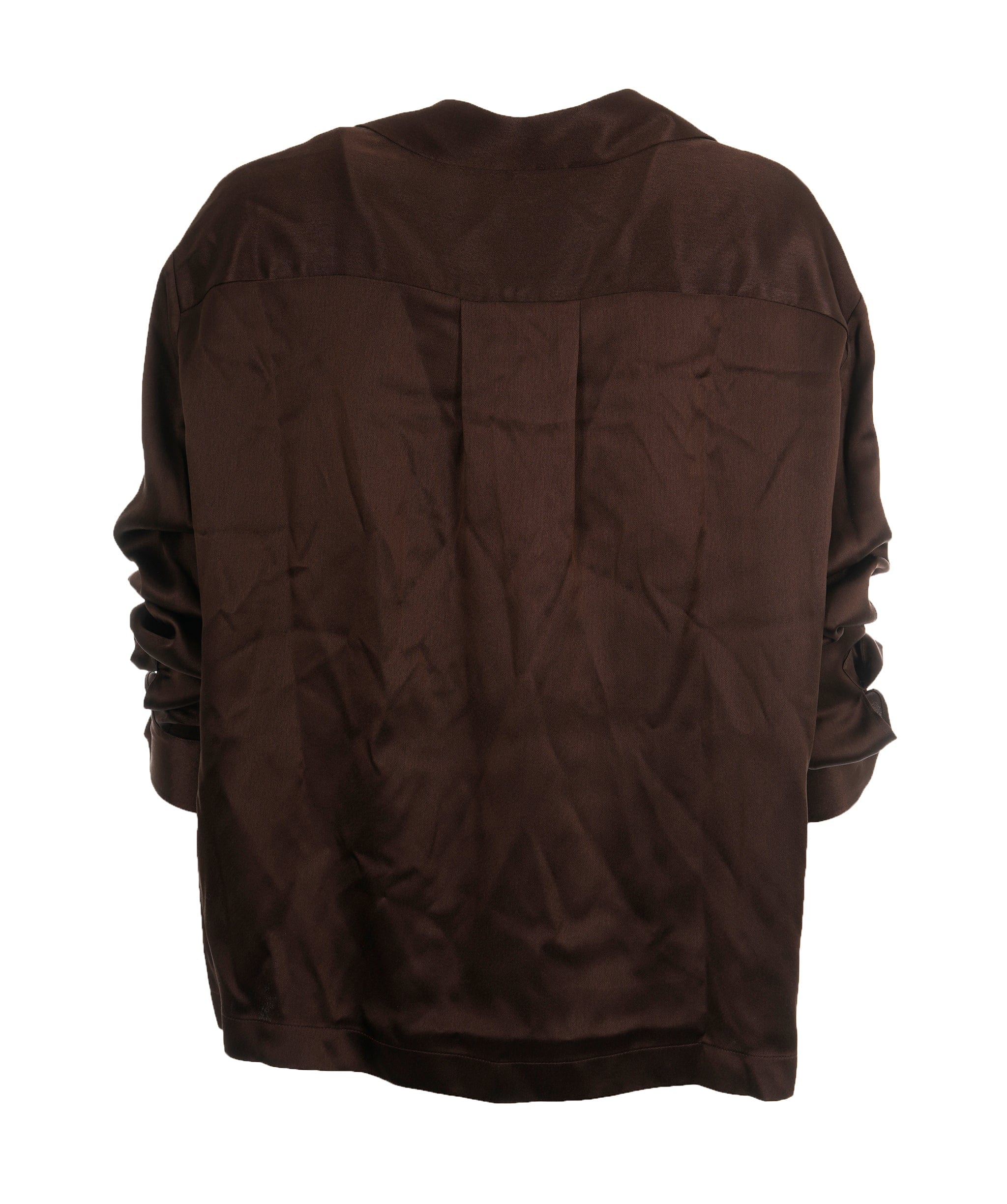 Loewe Loewe Anagram silk brown blouse AJL0190