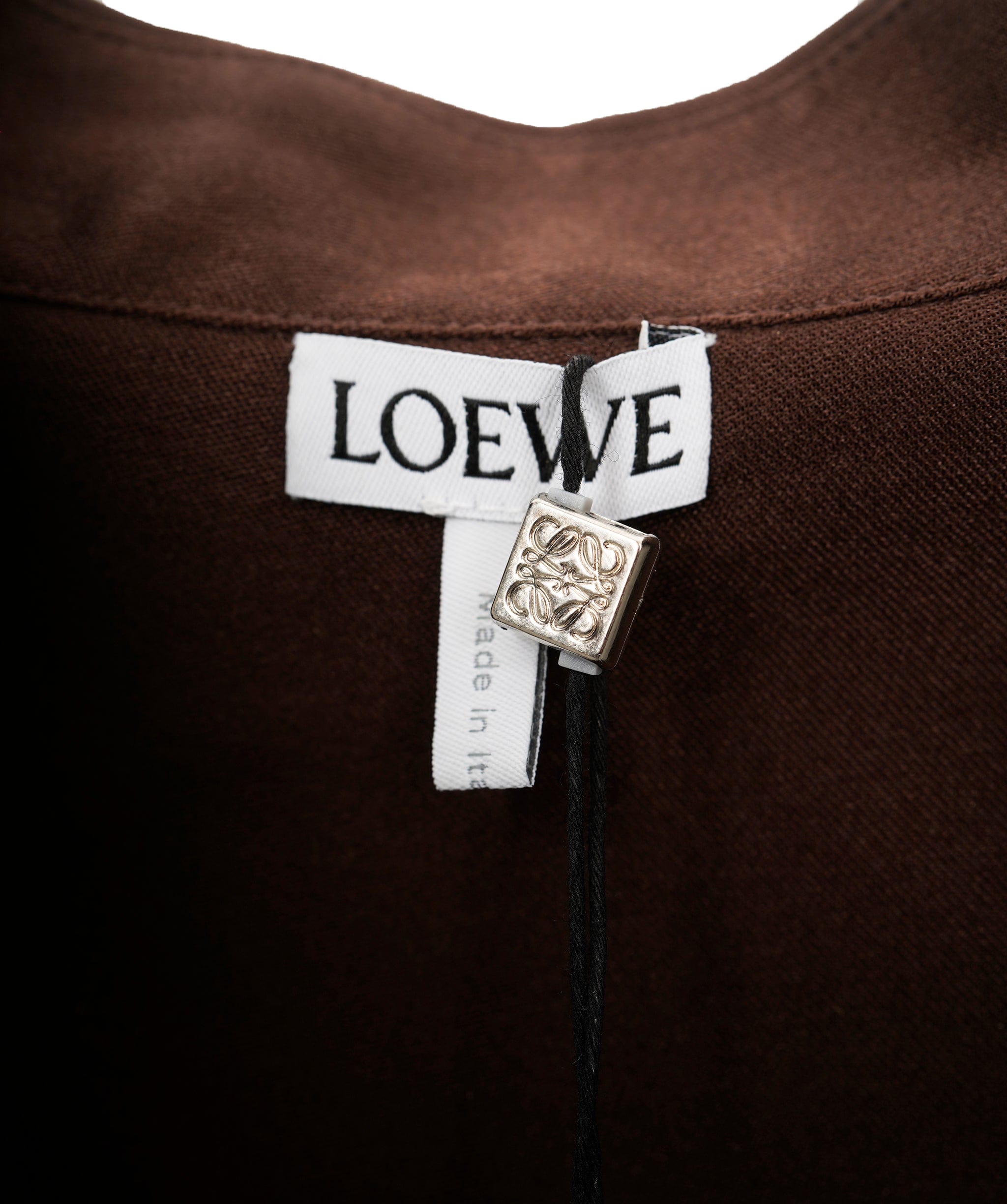 Loewe Loewe Anagram silk brown blouse AJL0190