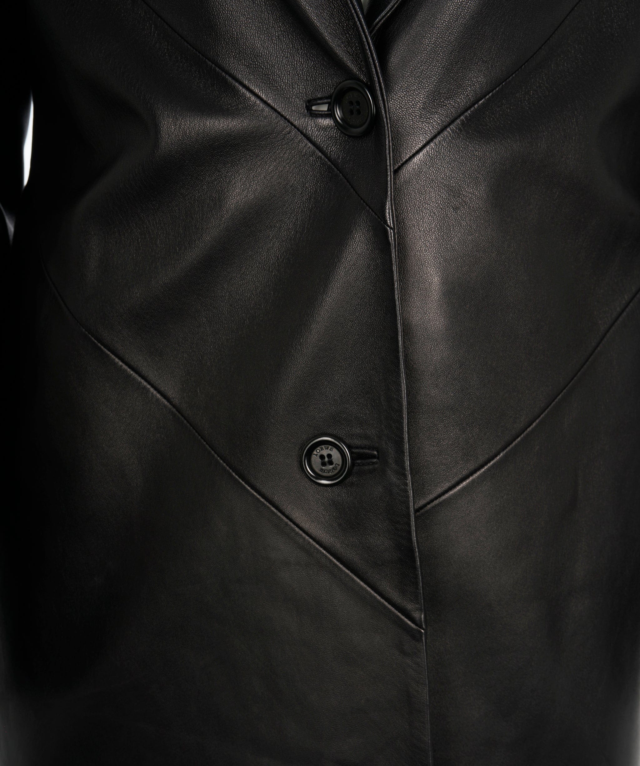 Loewe Loewe Black Full Leather Trench Coat ALL0674