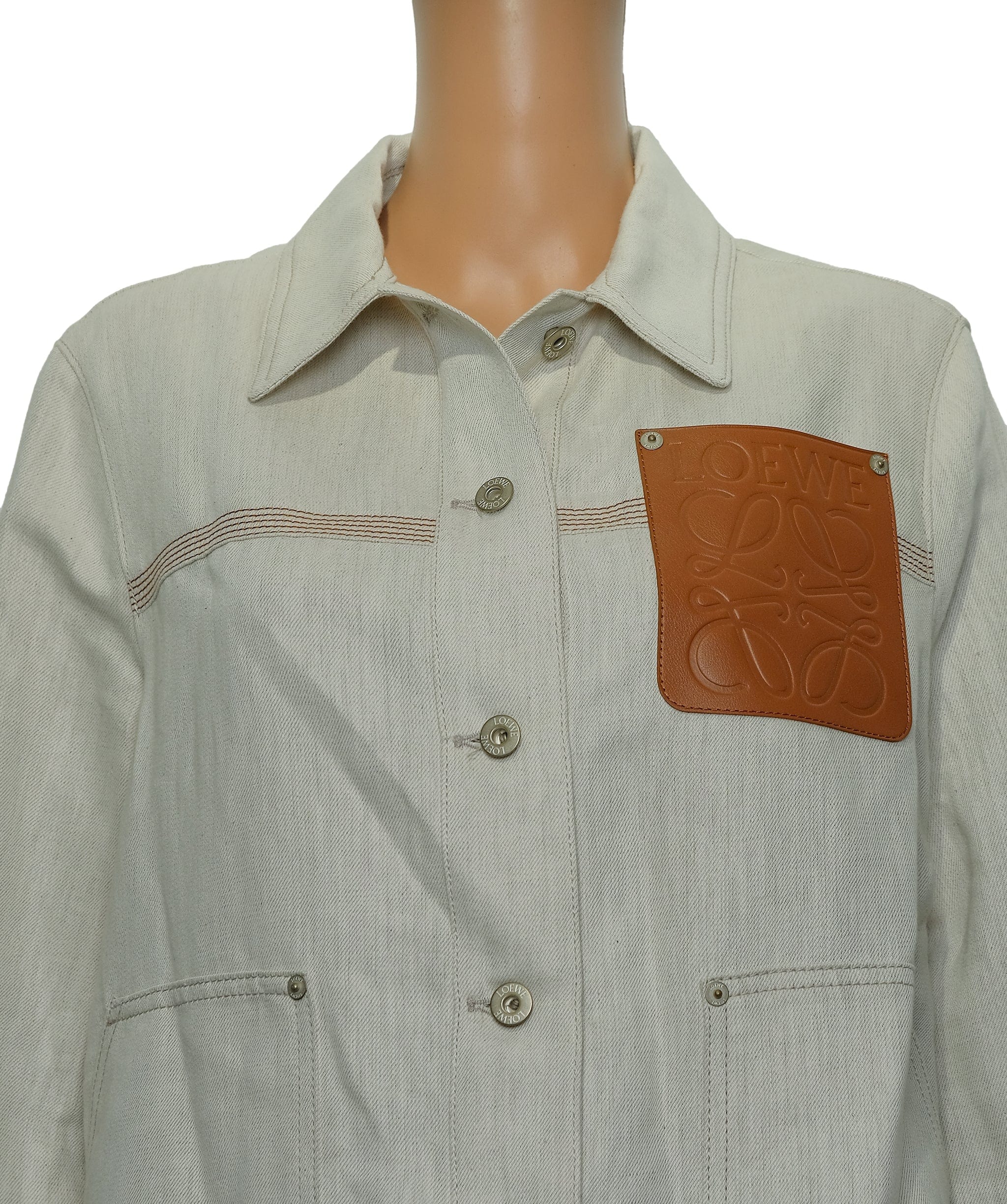 Loewe Loewe Denim Beige Jacket 36