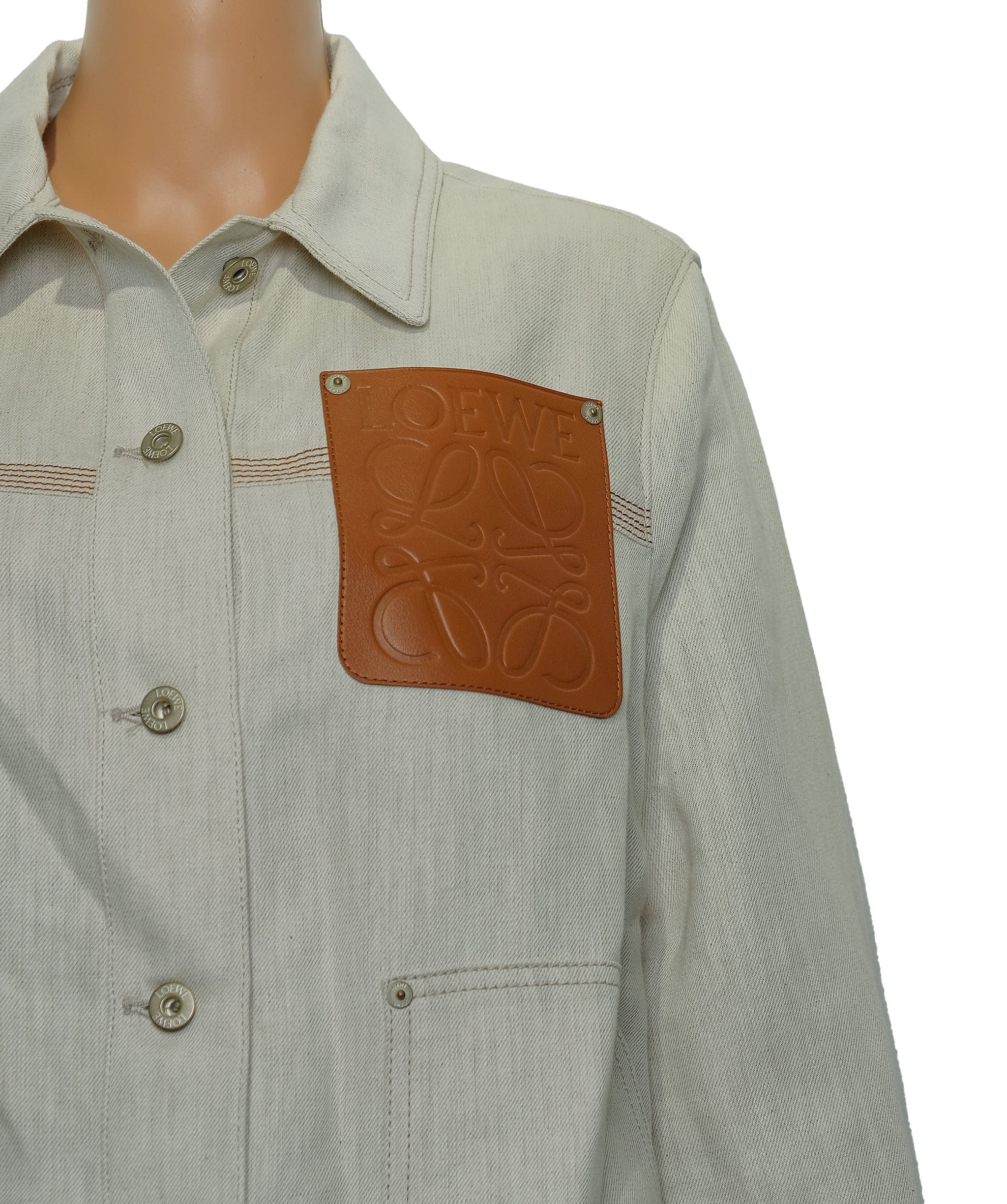 Loewe Loewe Denim Beige Jacket 36