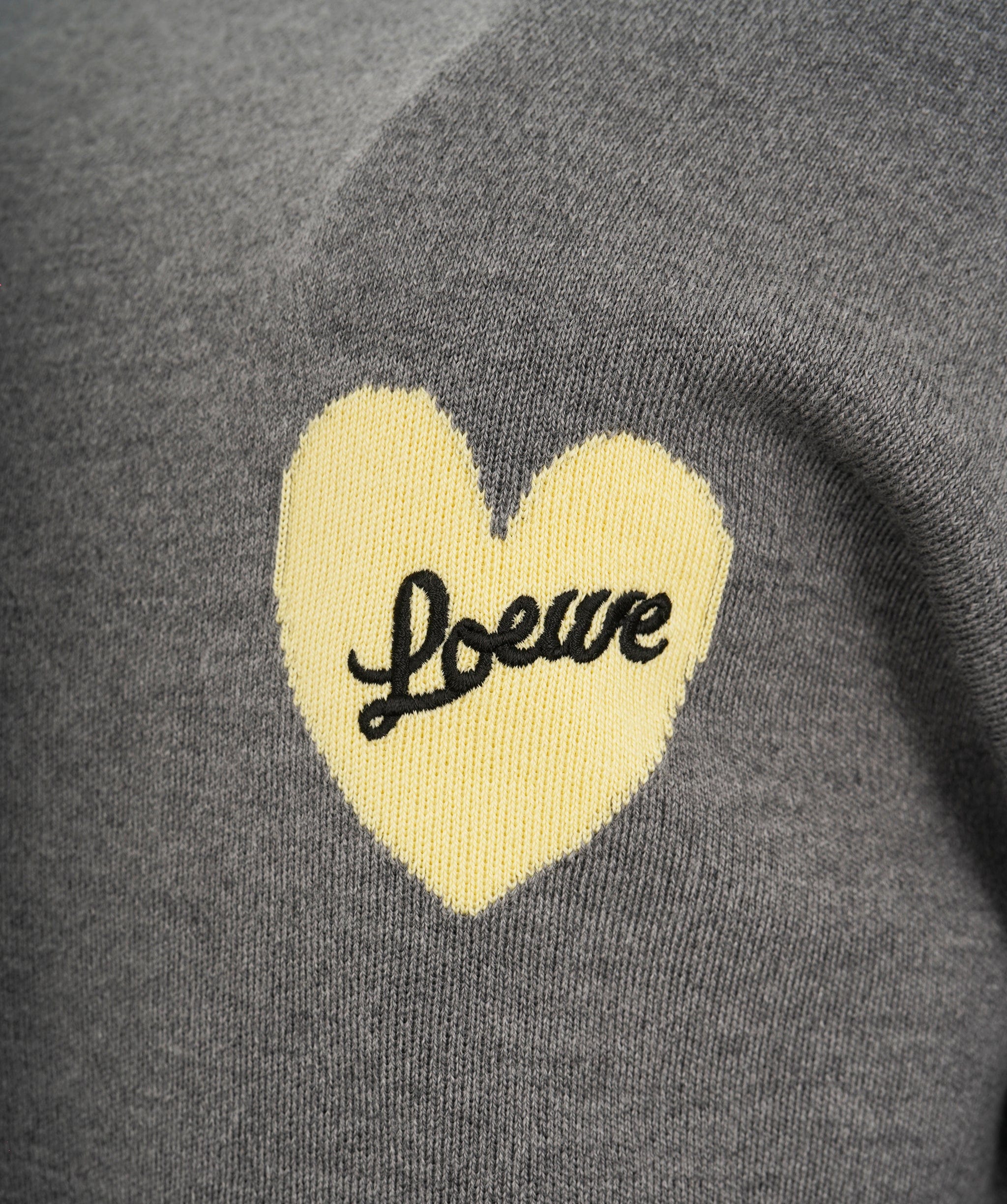 Loewe Loewe Grey Jumper with Yellow Heart  ALL0810