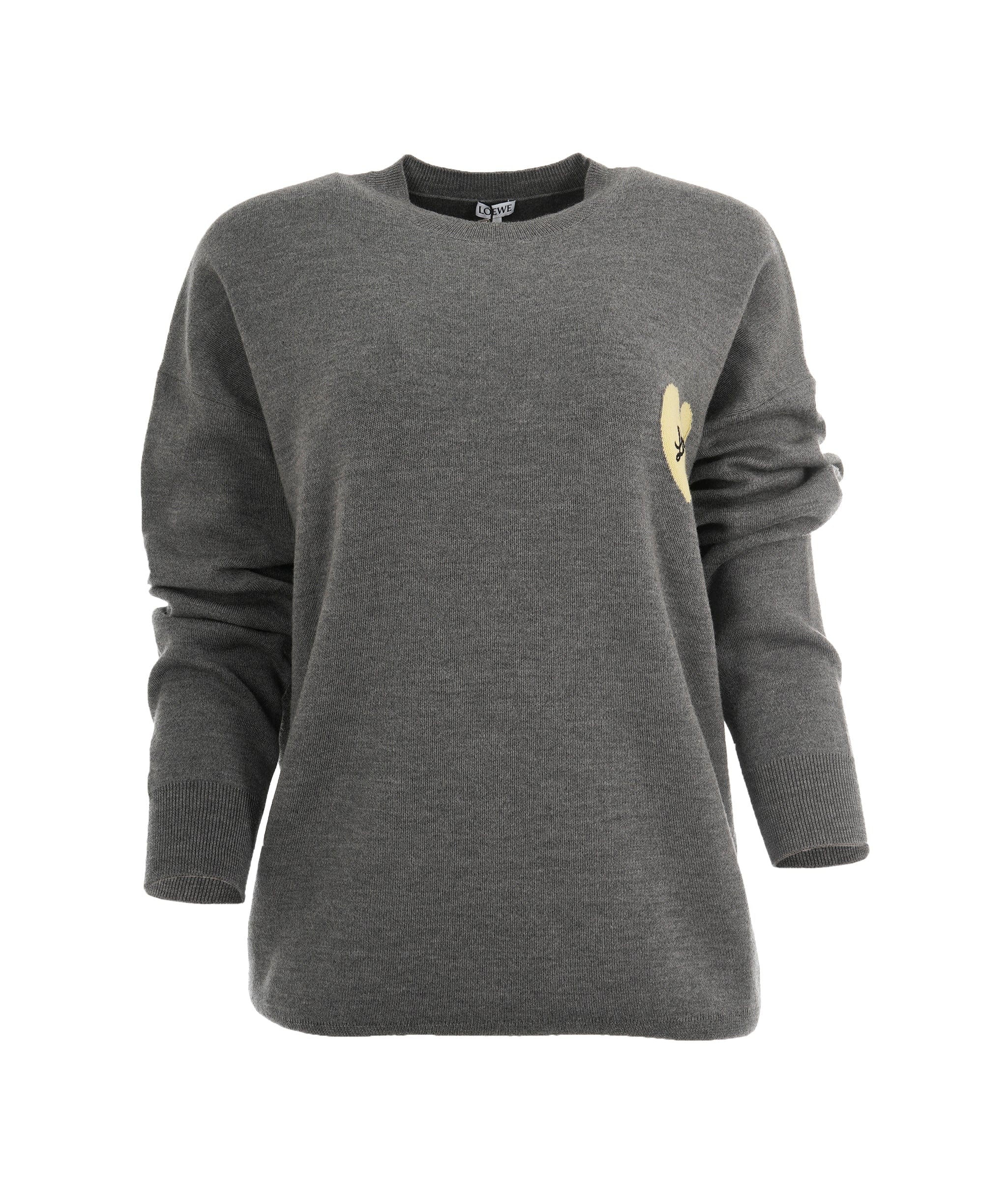 Loewe Loewe Grey Jumper with Yellow Heart  ALL0810