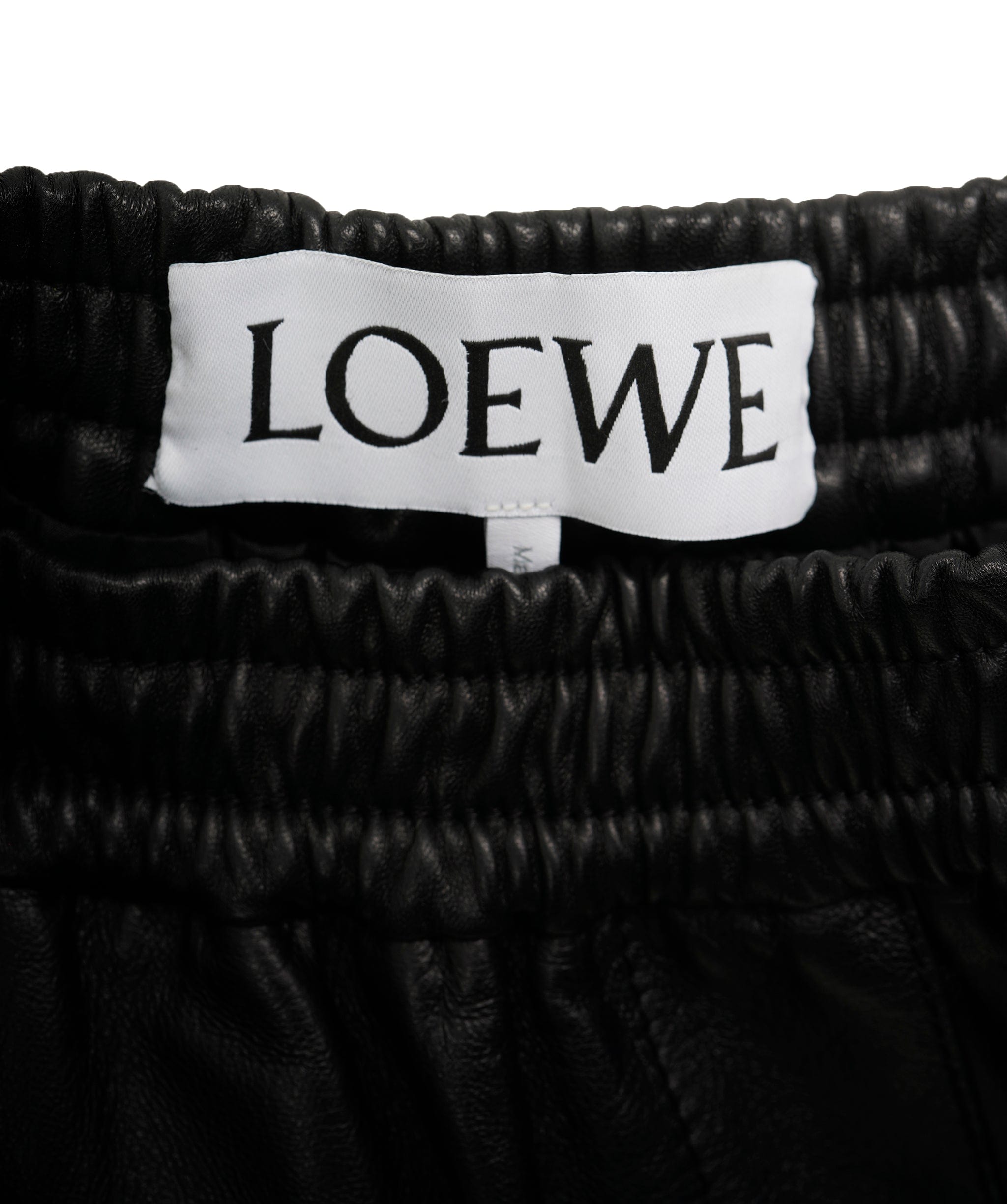 Loewe Loewe Leather Logo Trousers  ALC1895