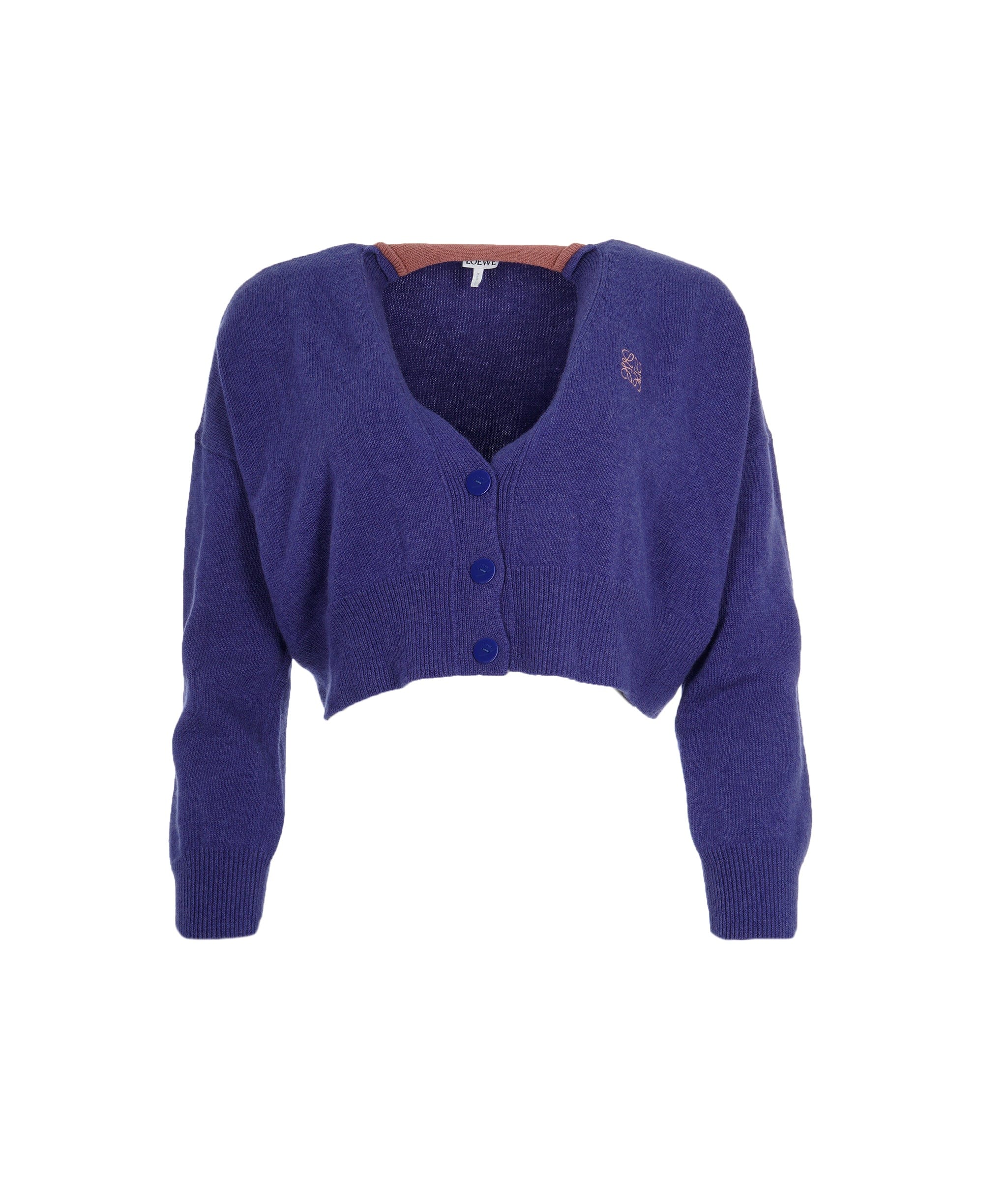 Loewe Loewe Purple cropped cardigan ALL0631