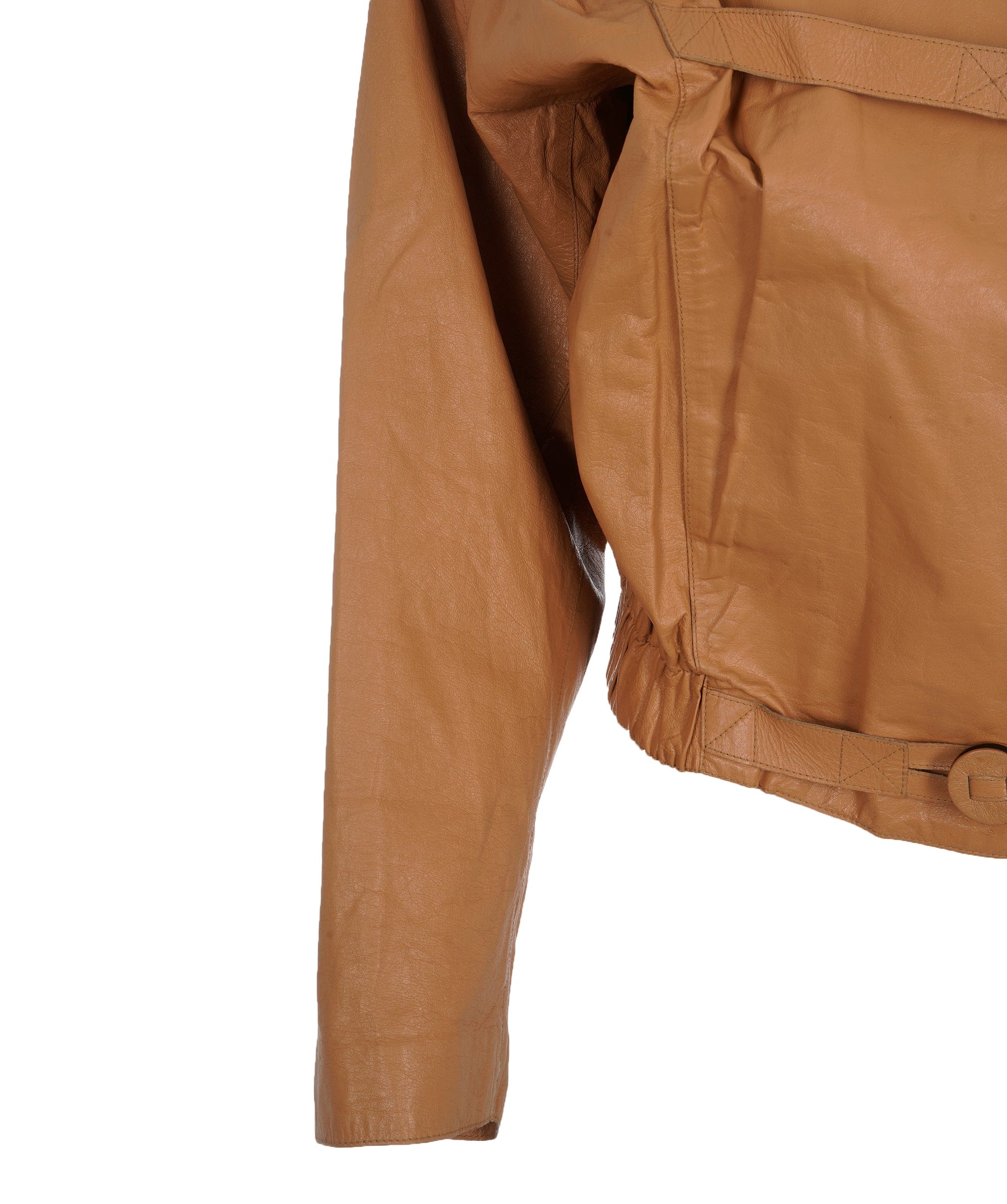 Loewe Loewe Tan Bomber Style Leather Jacket  ALL0576