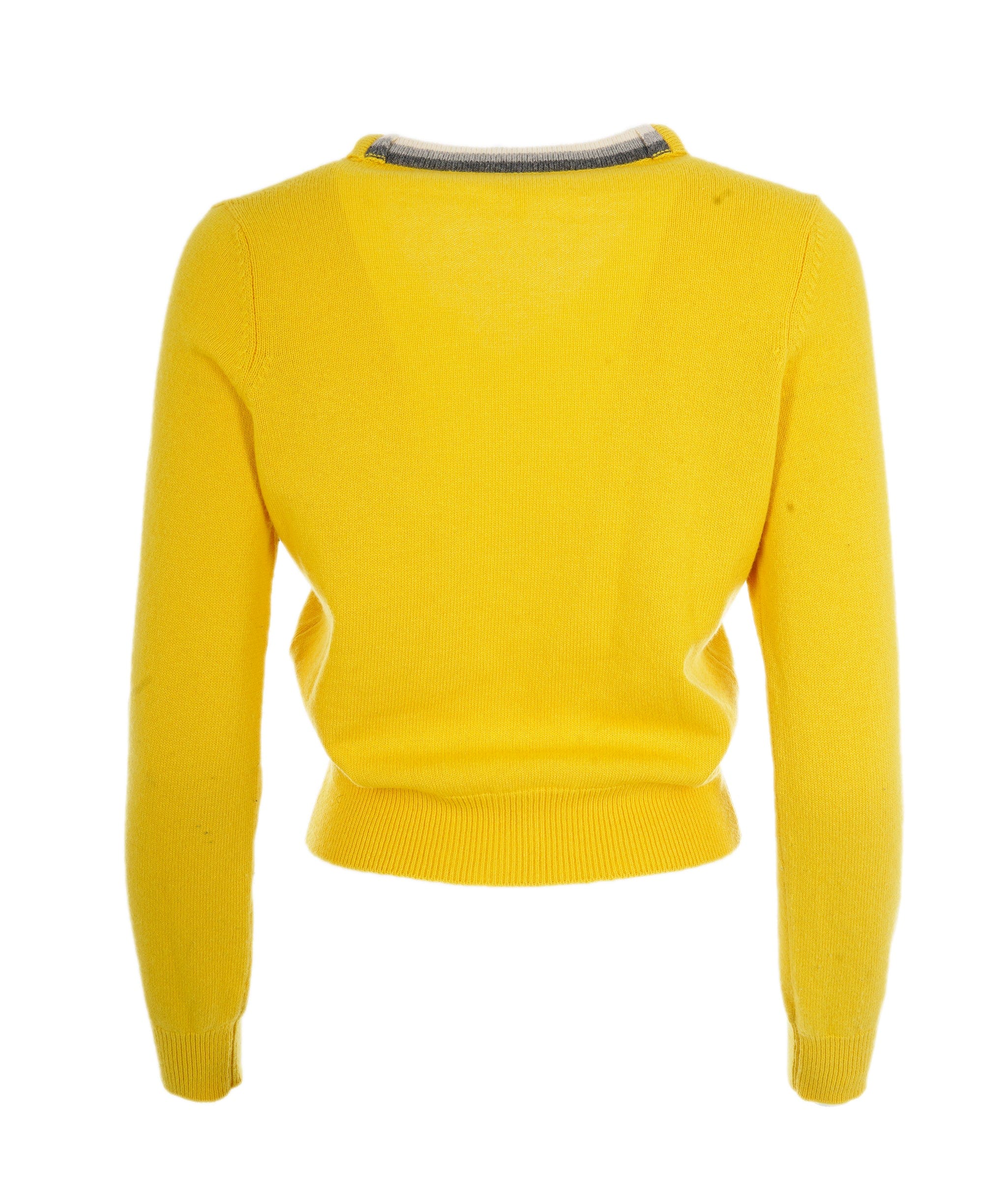 Loewe Loewe Yellow Cardigan With Logo  ALC1429