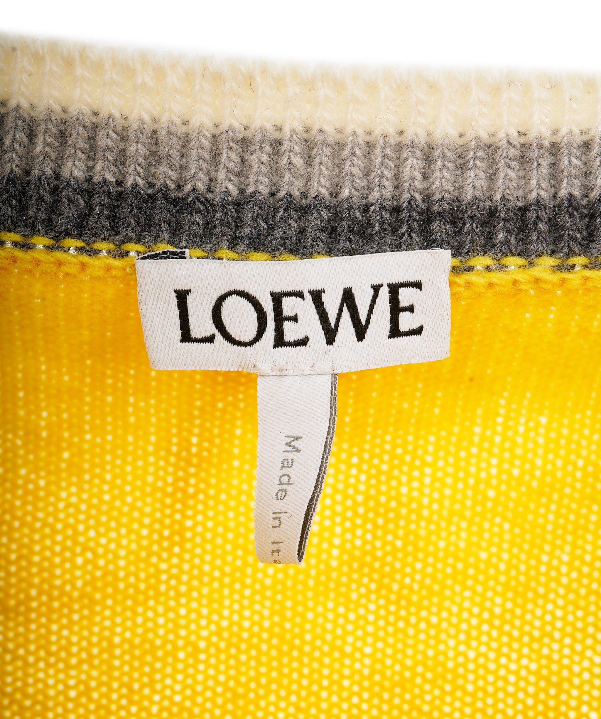 Loewe Loewe Yellow Cardigan With Logo  ALC1429