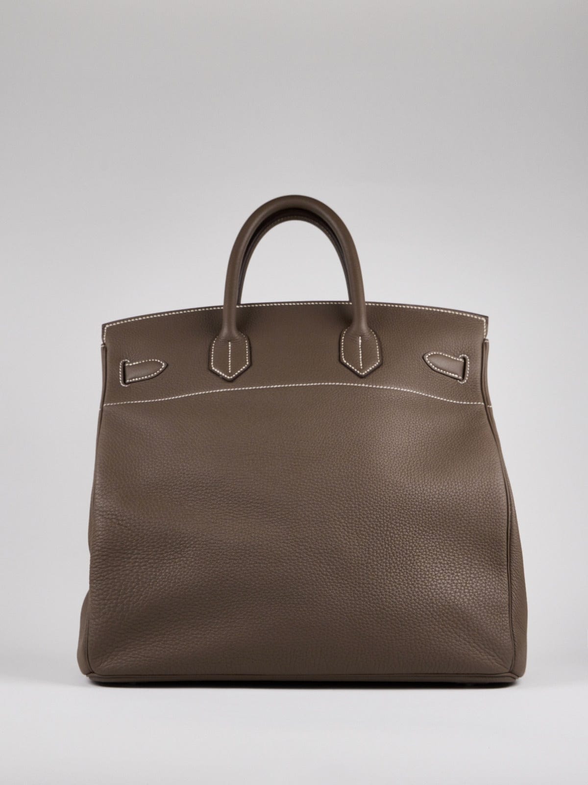 Loro Piana PRELOVED HERMÈS 40CM HAC ETOUPE Togo Leather with Palladium Hardware