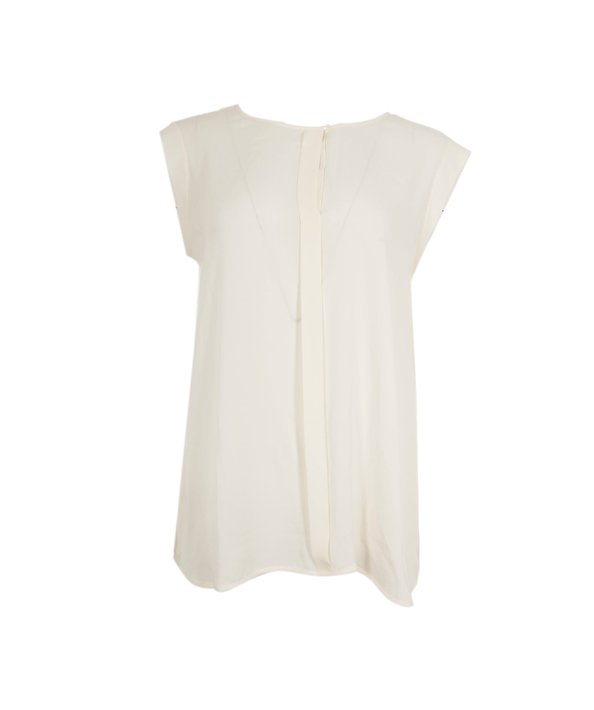 Loro Piana loro piana cream sleeveless silk shirt  ASL8489