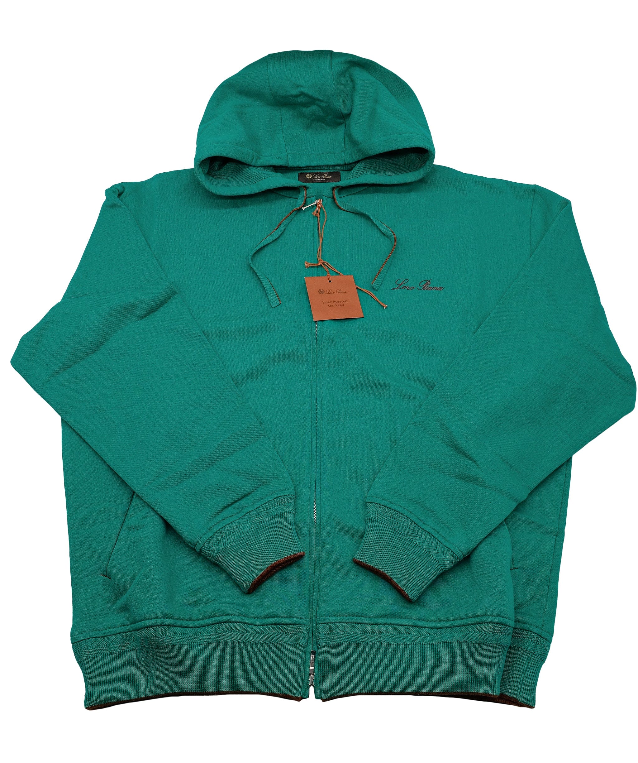 Loro Piana Loro Piana Hooded Bomber Rainbow Green M RJC2384