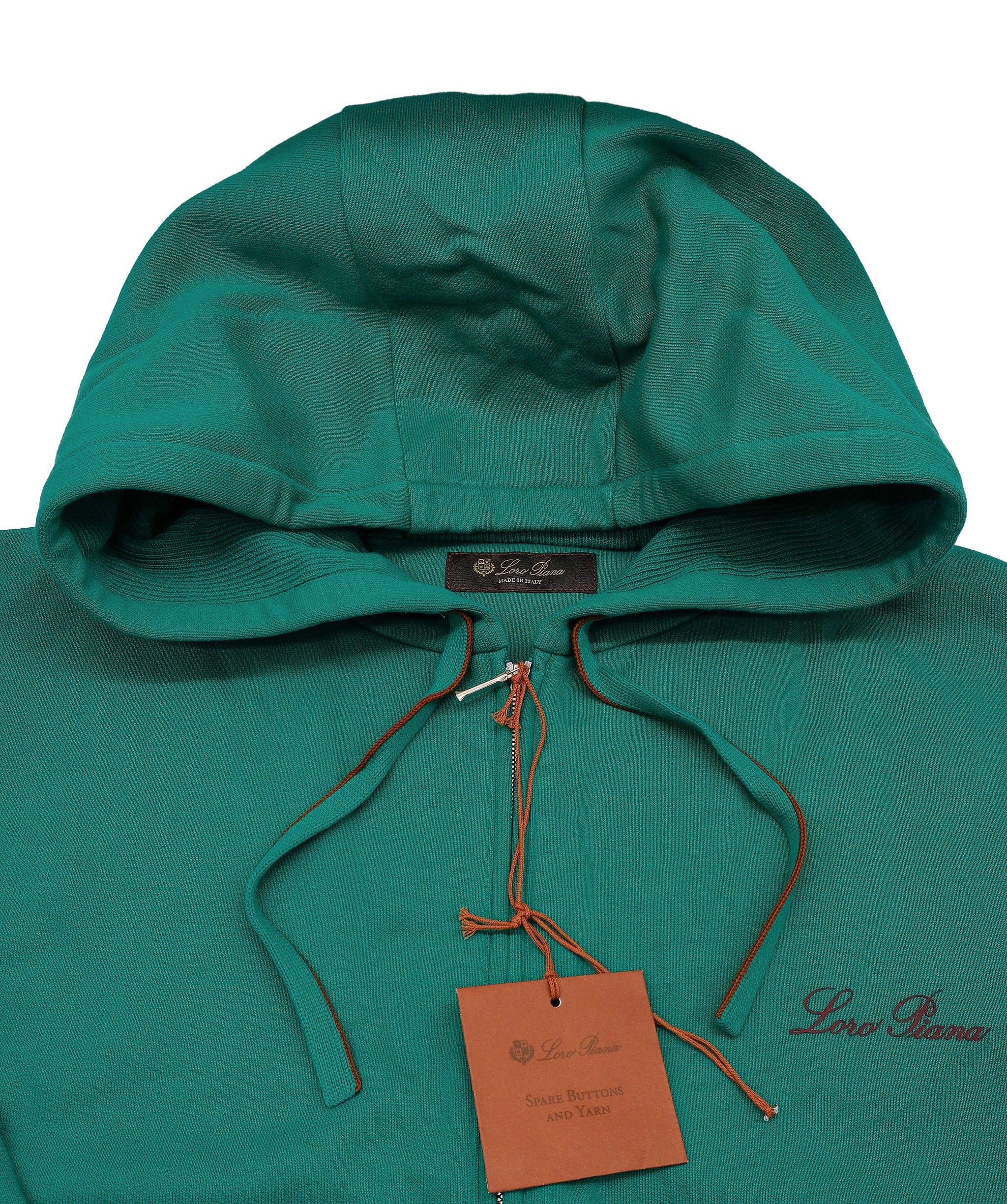 Loro Piana Loro Piana Hooded Bomber Rainbow Green M RJC2384