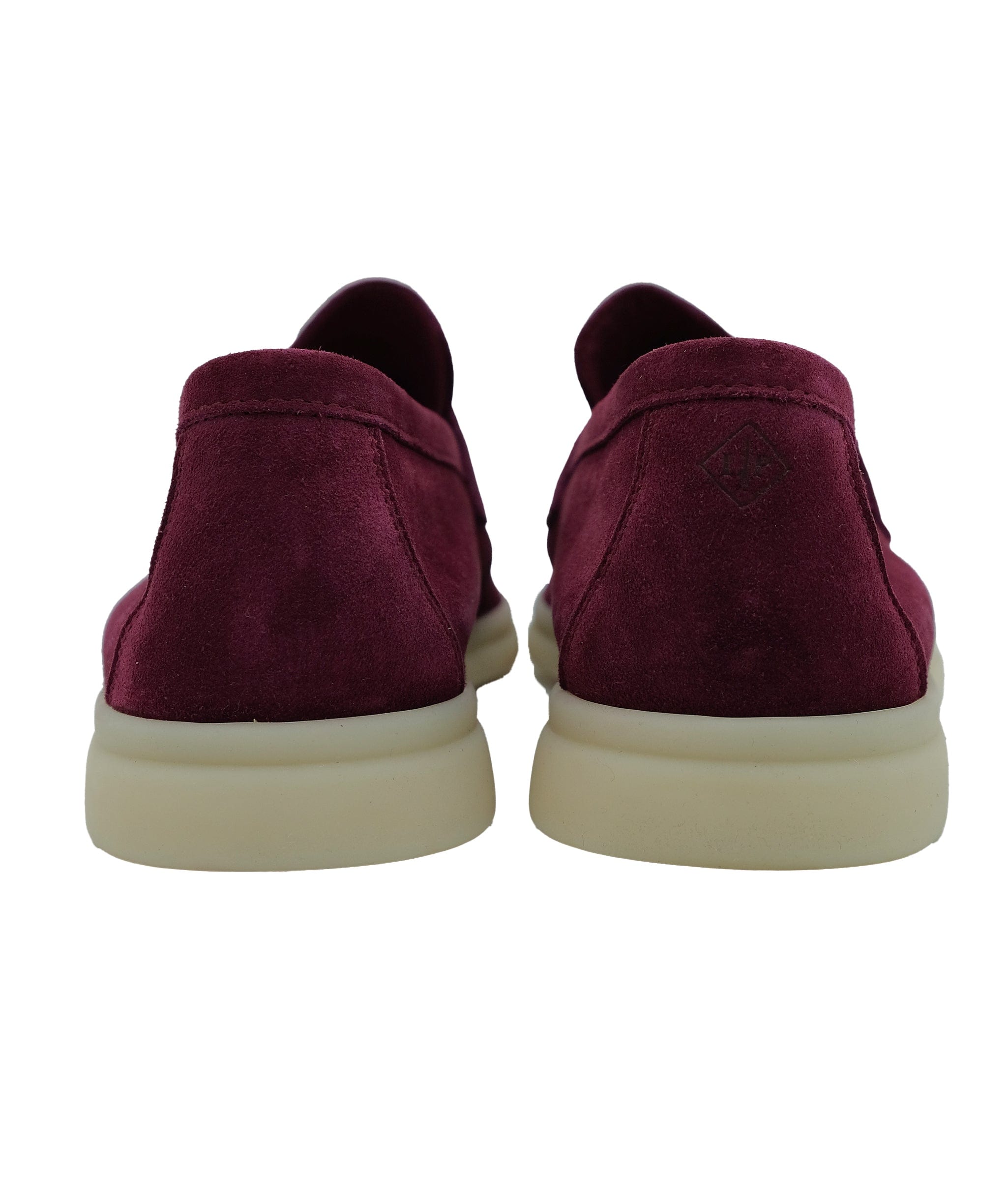 Loro Piana Loro Piana Summer Charms Burgundy Suede 40.5 REC1532