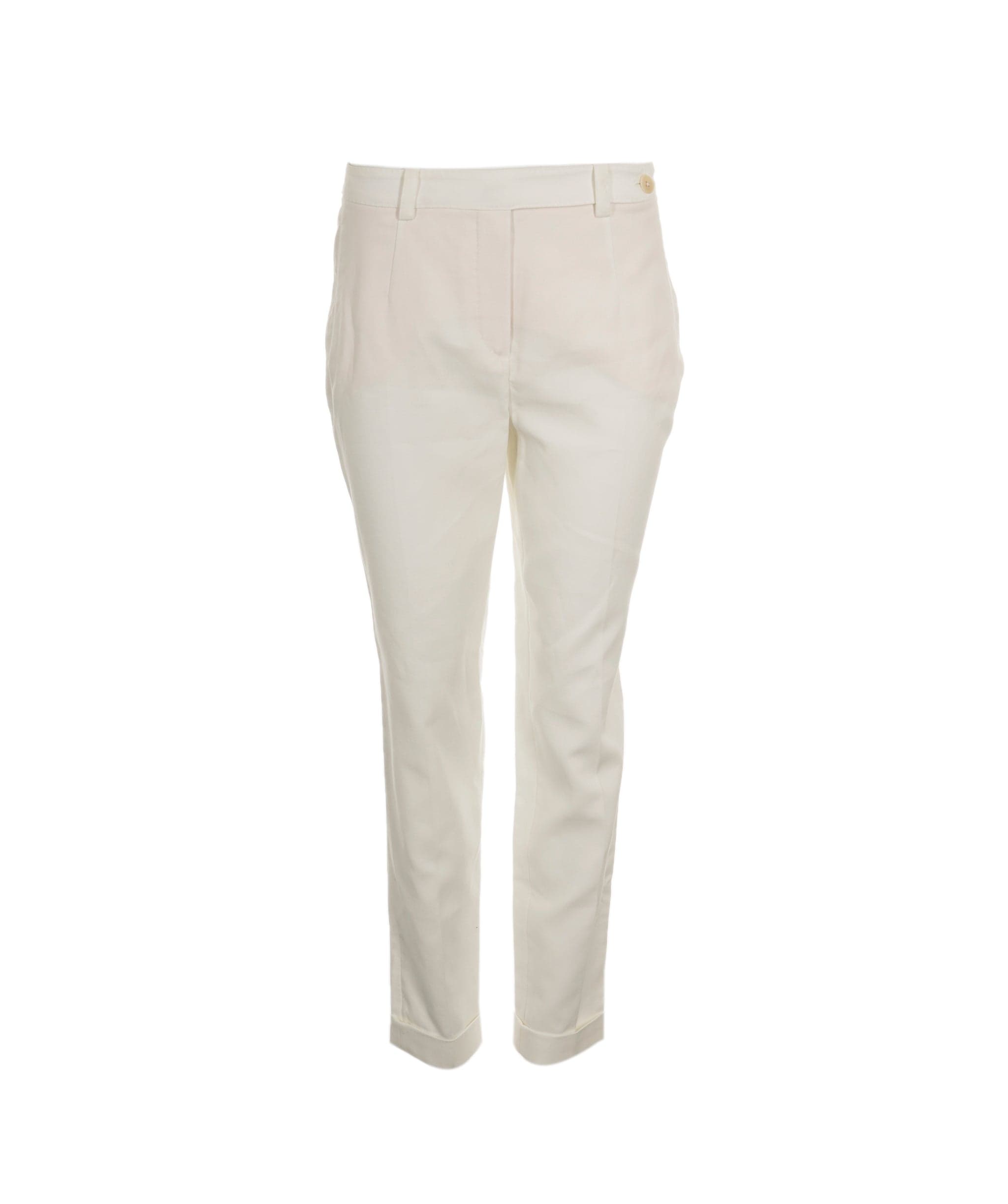 Loro Piana Loro Piana white cotton tailored  trousers  ASL8494