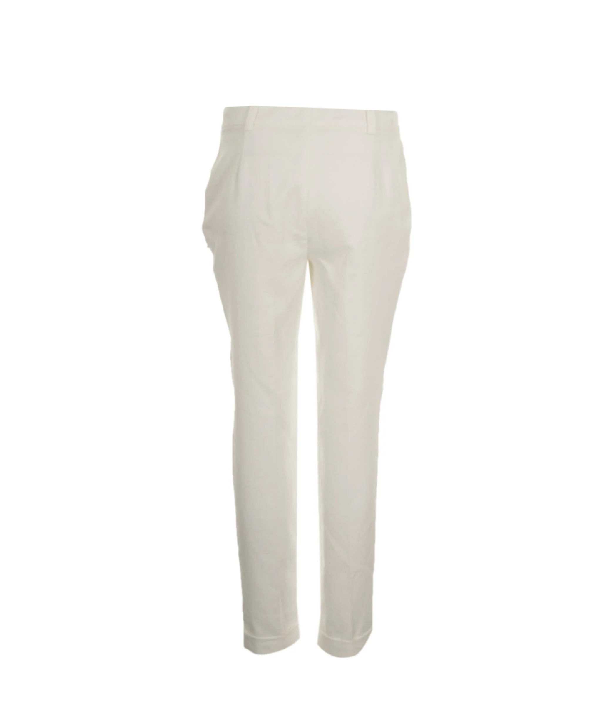 Loro Piana Loro Piana white tailored fold hem trousers ASL8492