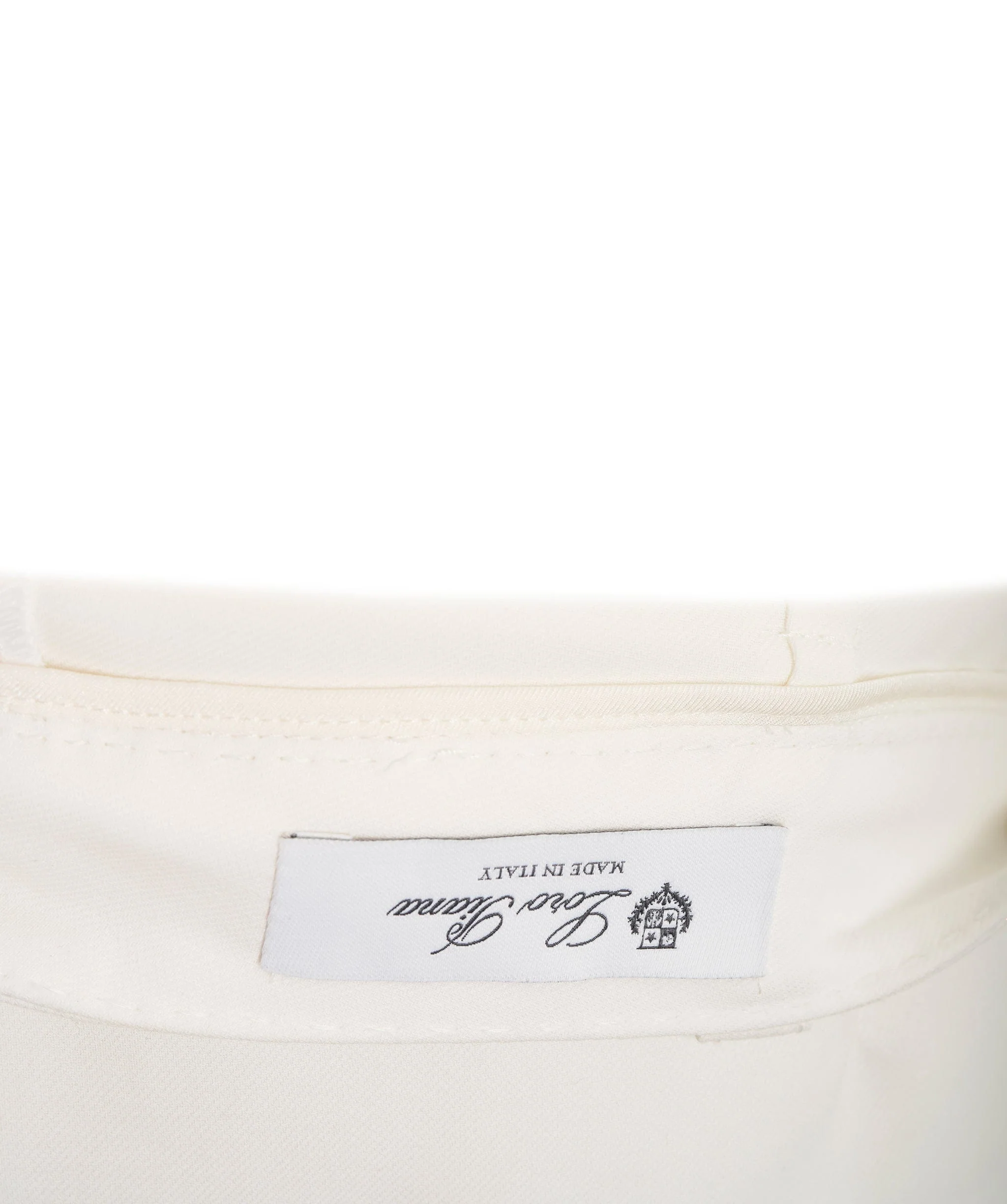 Loro Piana Loro Piana white tailored fold hem trousers ASL8492