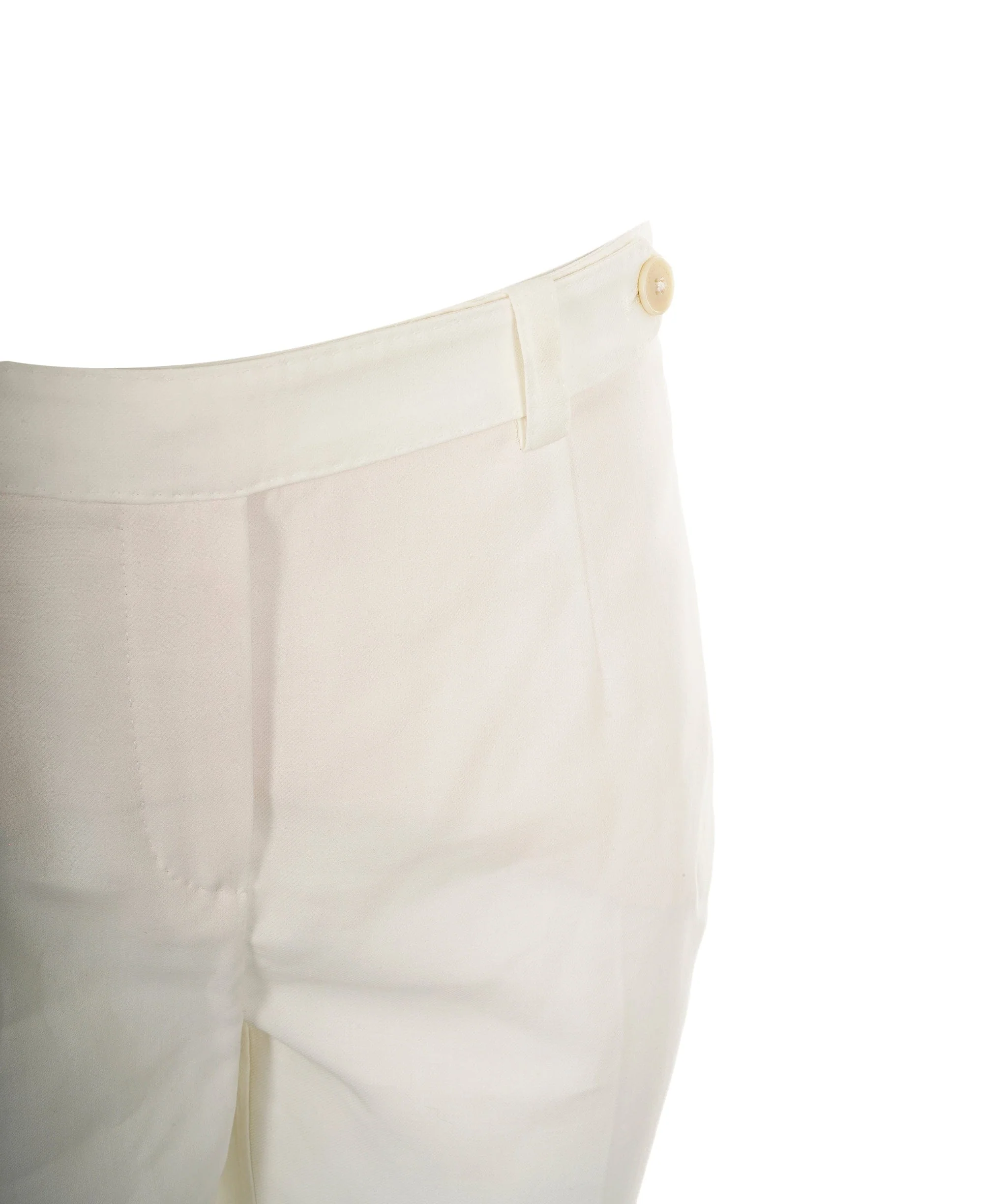 Loro Piana Loro Piana white tailored fold hem trousers ASL8492