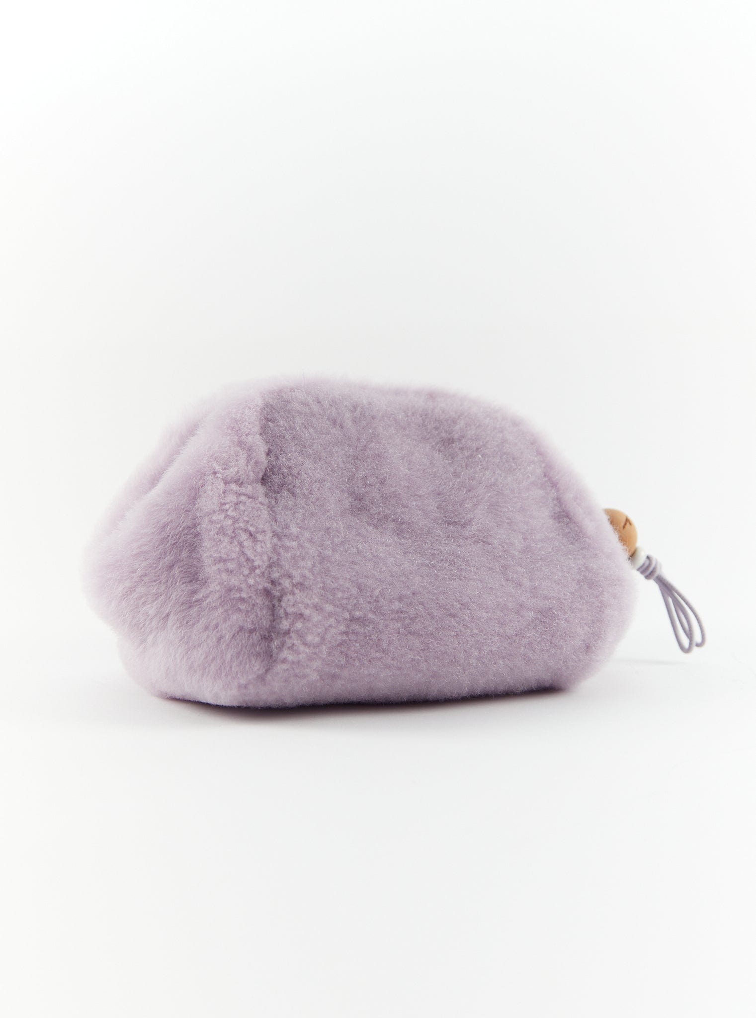 Loro Piana LORO PIANA SHEARLING CLUTCH Lilac