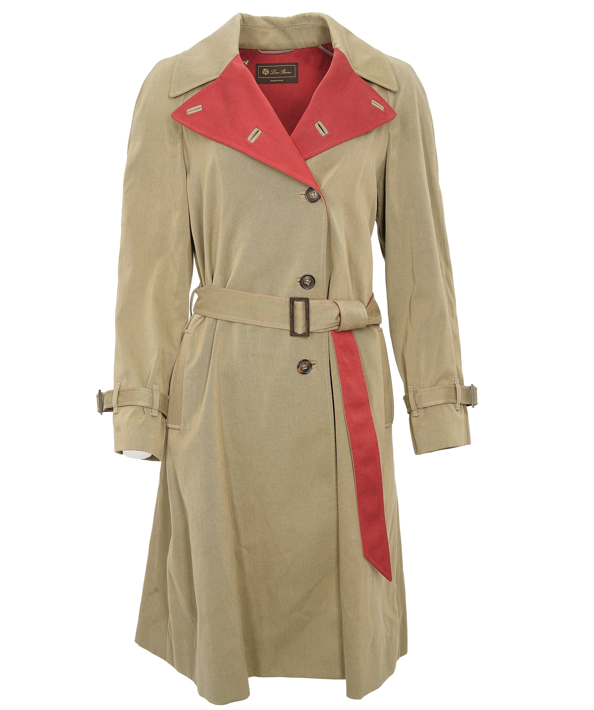 Loro Piana Loro Piana Trench Khaki/Red  ALC1452