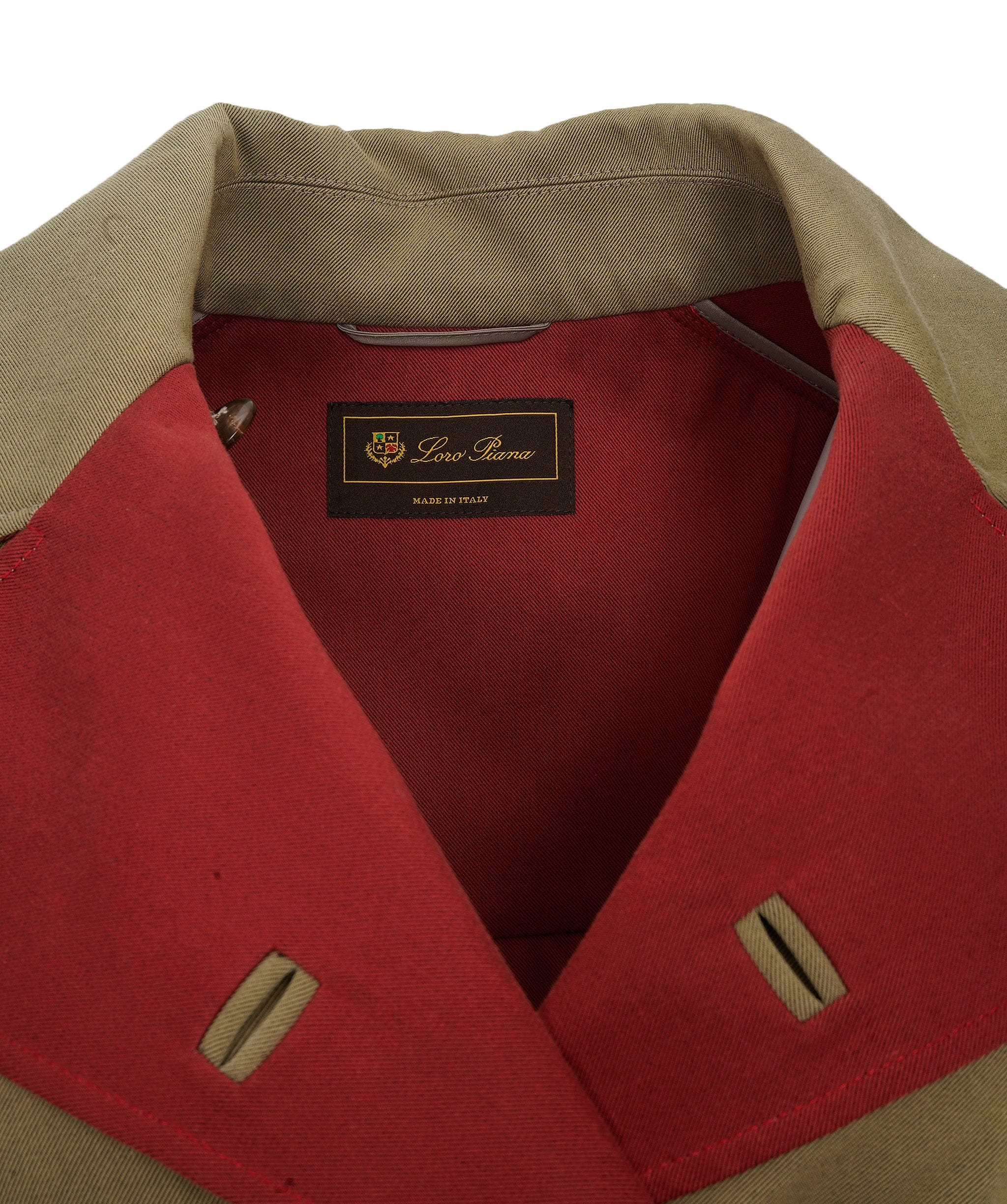 Loro Piana Loro Piana Trench Khaki/Red  ALC1452