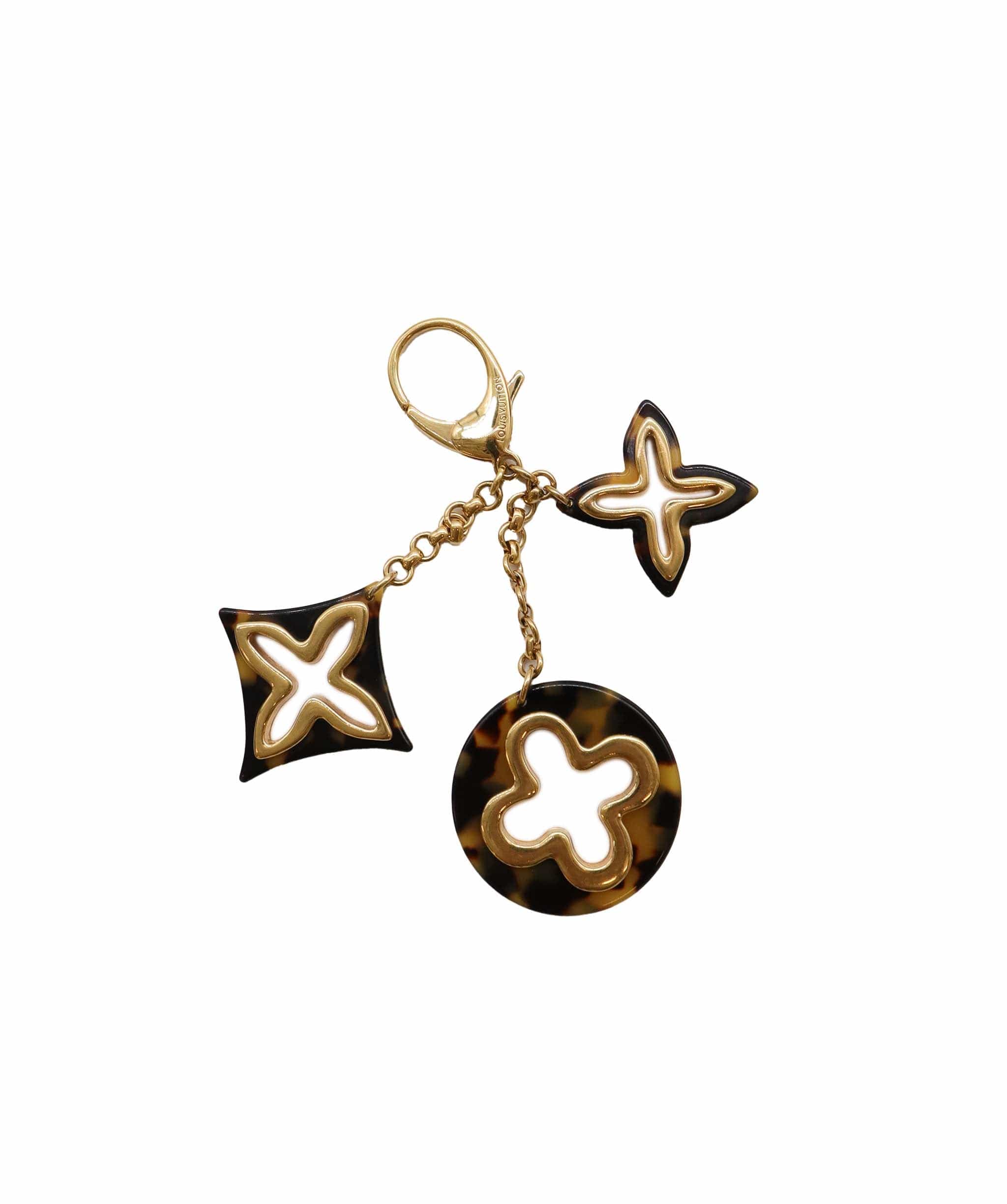 Louis Vuitton Gold & Black Fleur De Monogram Bag Charm - DXBS1390