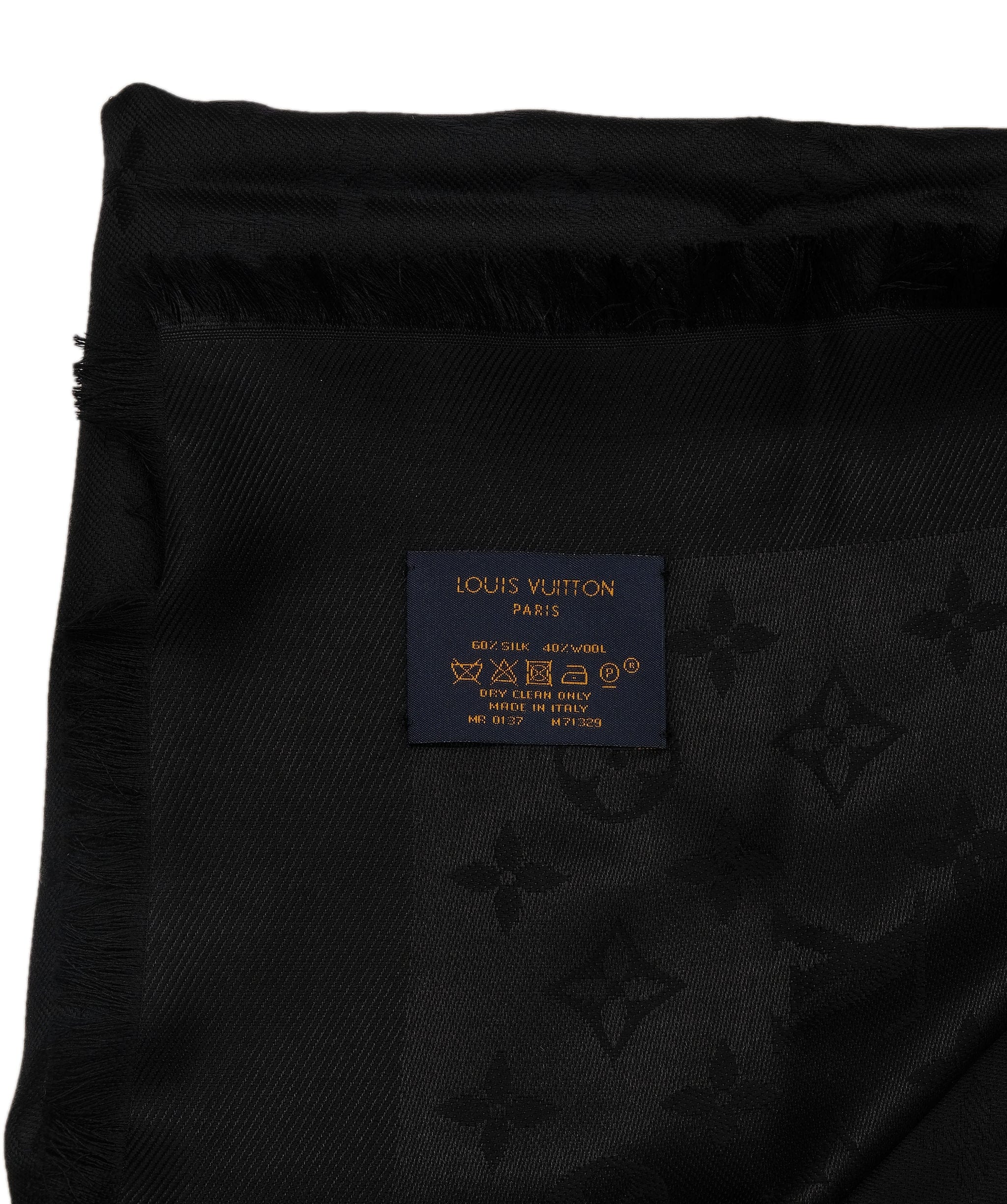 Louis Vuitton Louis Vuitton Black Shawl RJC2486