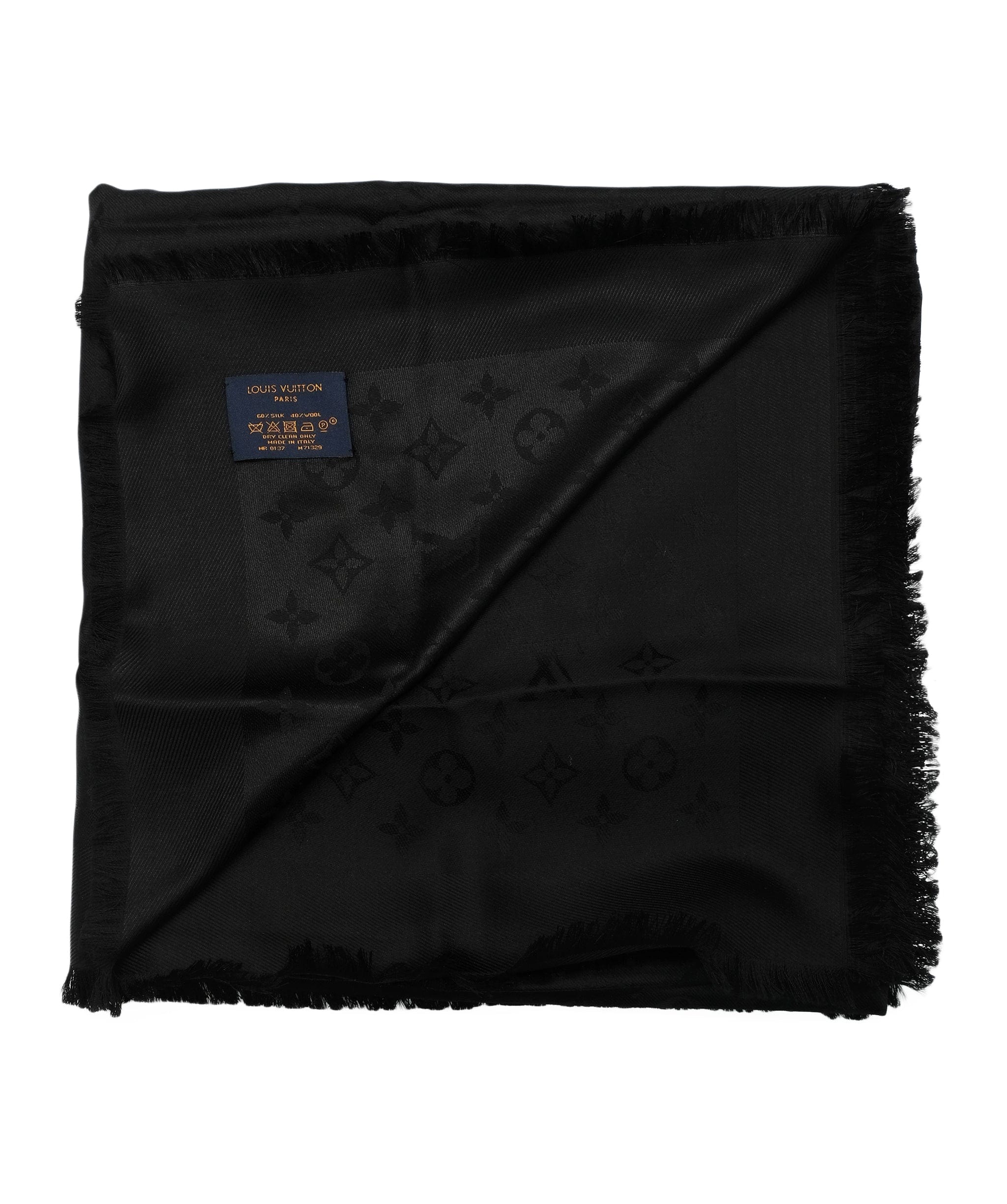 Louis Vuitton Louis Vuitton Black Shawl RJC2486