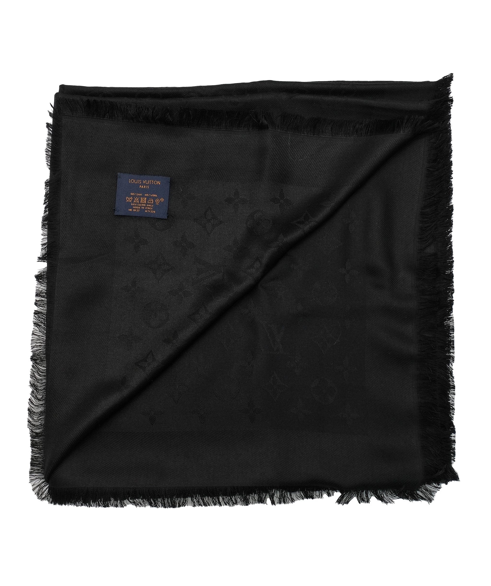 Louis Vuitton Louis Vuitton Black Shawl RJC2691