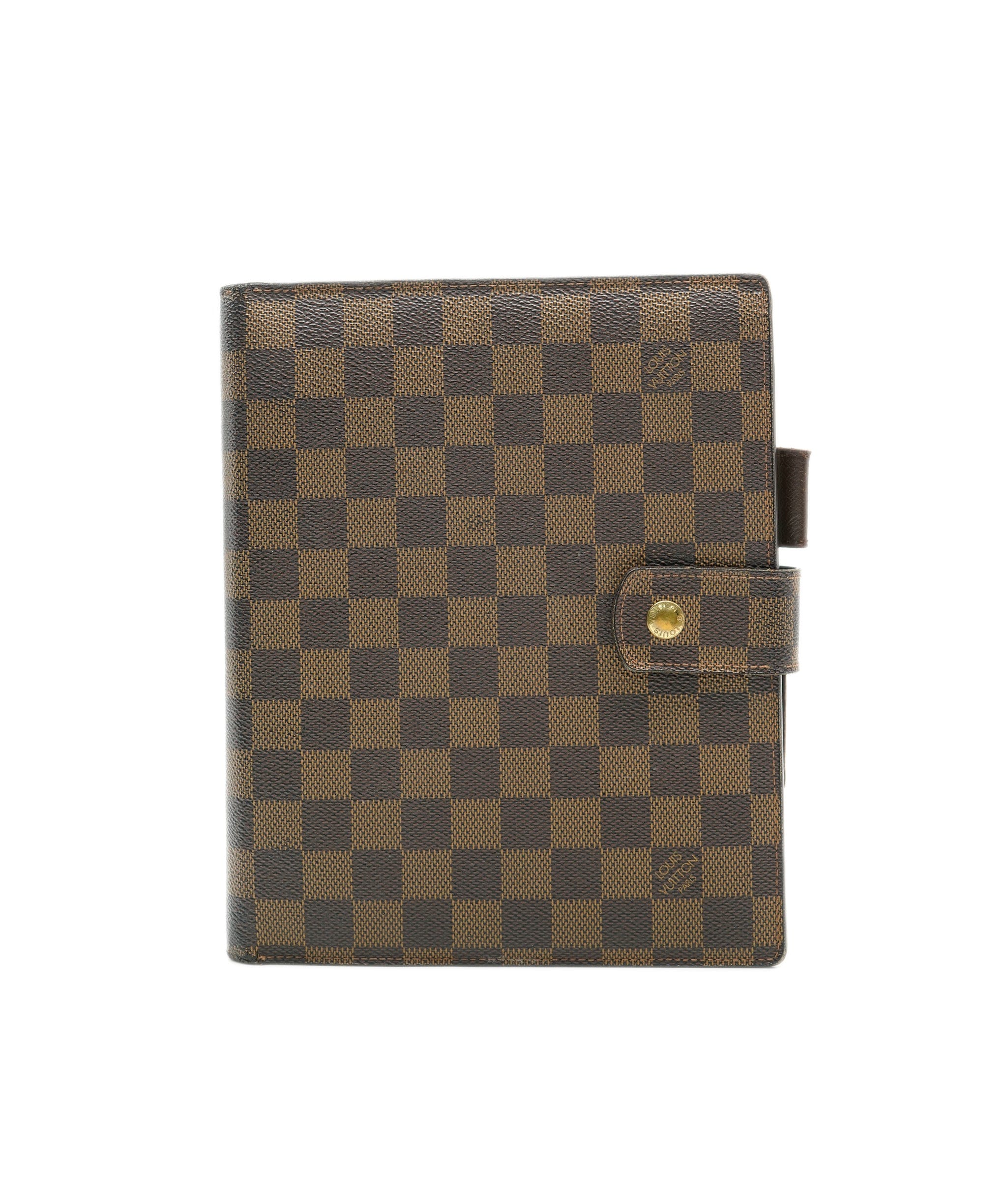 Louis Vuitton Louis Vuitton Damier Ebene Agenda GM Day Planner Cover R20009 LV Aut ASC3593