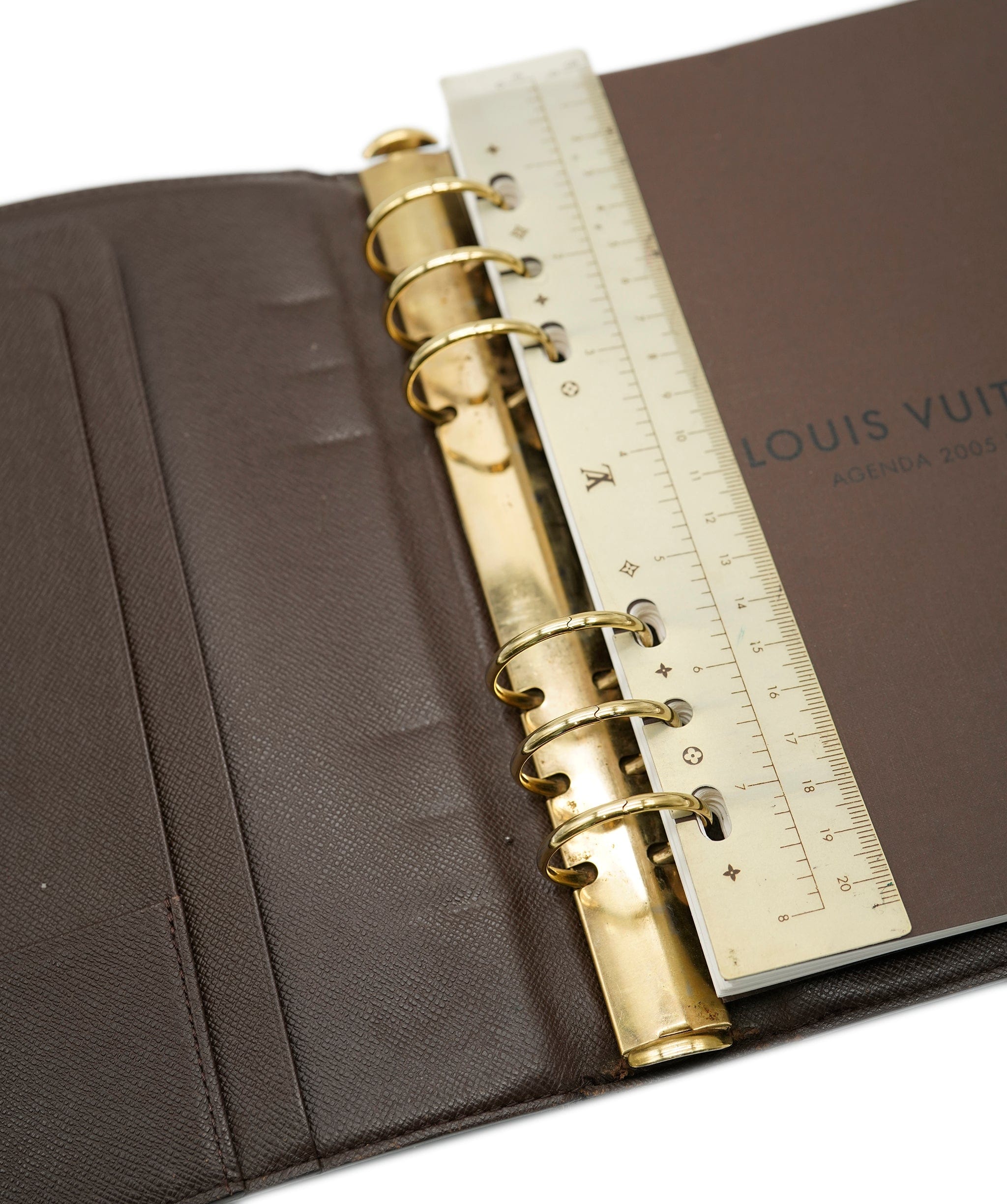 Louis Vuitton Louis Vuitton Damier Ebene Agenda GM Day Planner Cover R20009 LV Aut ASC3593