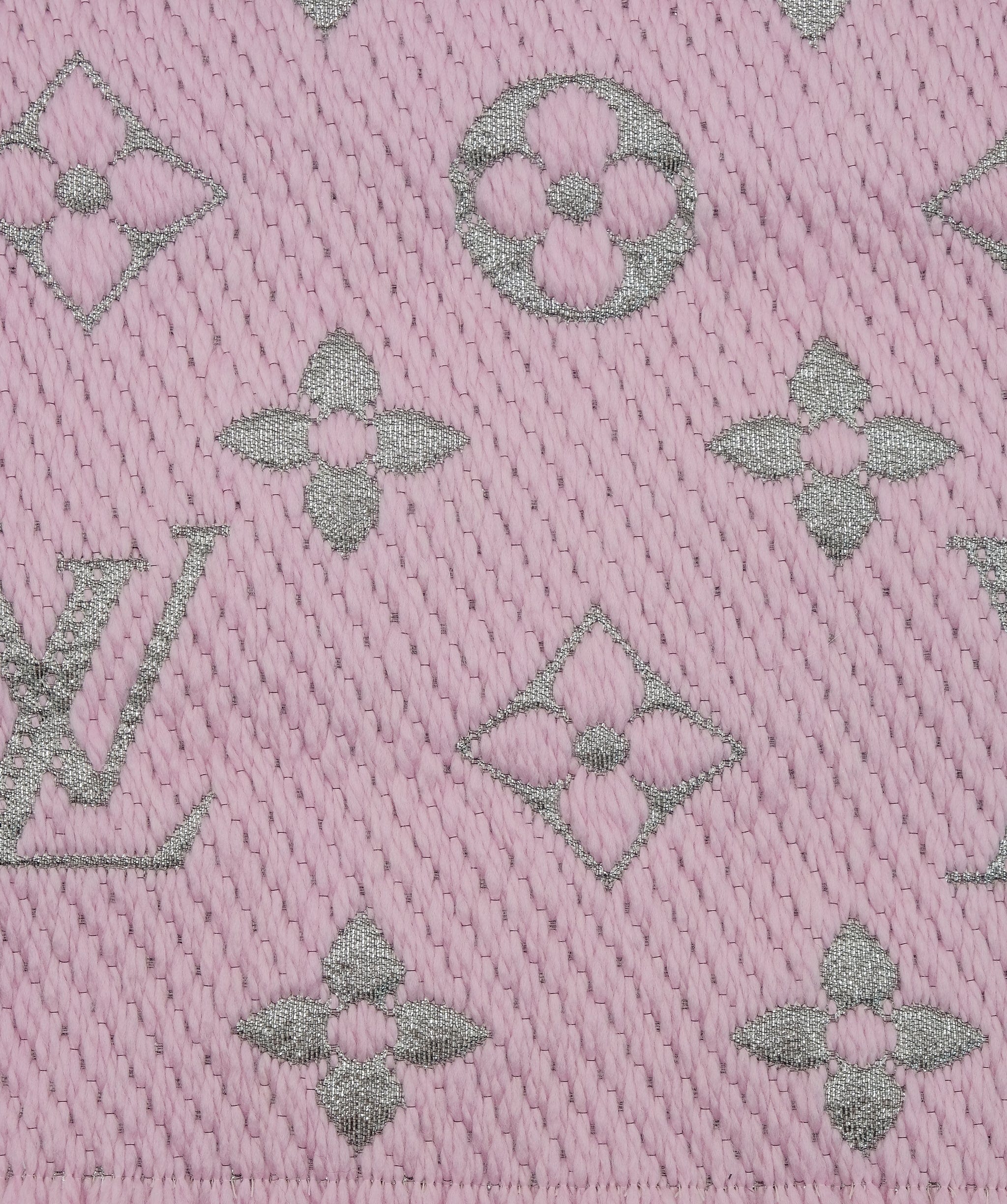 Louis Vuitton Louis Vuitton Logo Scarf Pink RJC2688