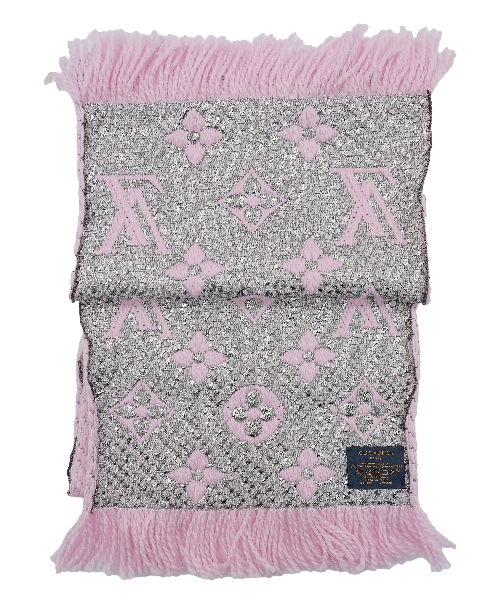 Louis Vuitton Louis Vuitton Logo Scarf Pink RJC2688