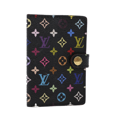 Louis Vuitton LOUIS VUITTON Multicolor Carnet De Bal Agenda Black M92654 Auth 43738 ASC3057