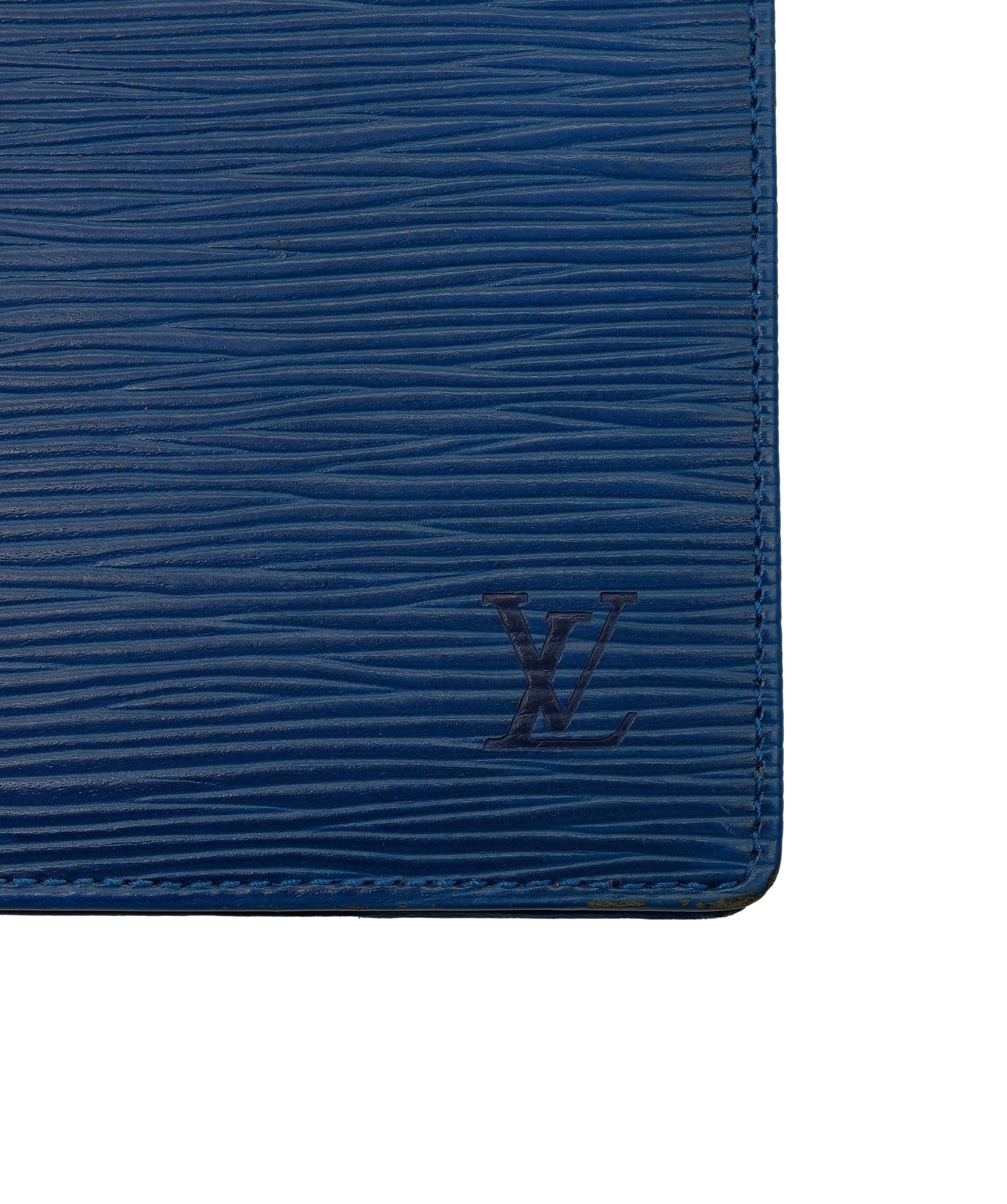 Louis Vuitton Louis Vuitton Bi Fold Epi Leather Blue RJC2925