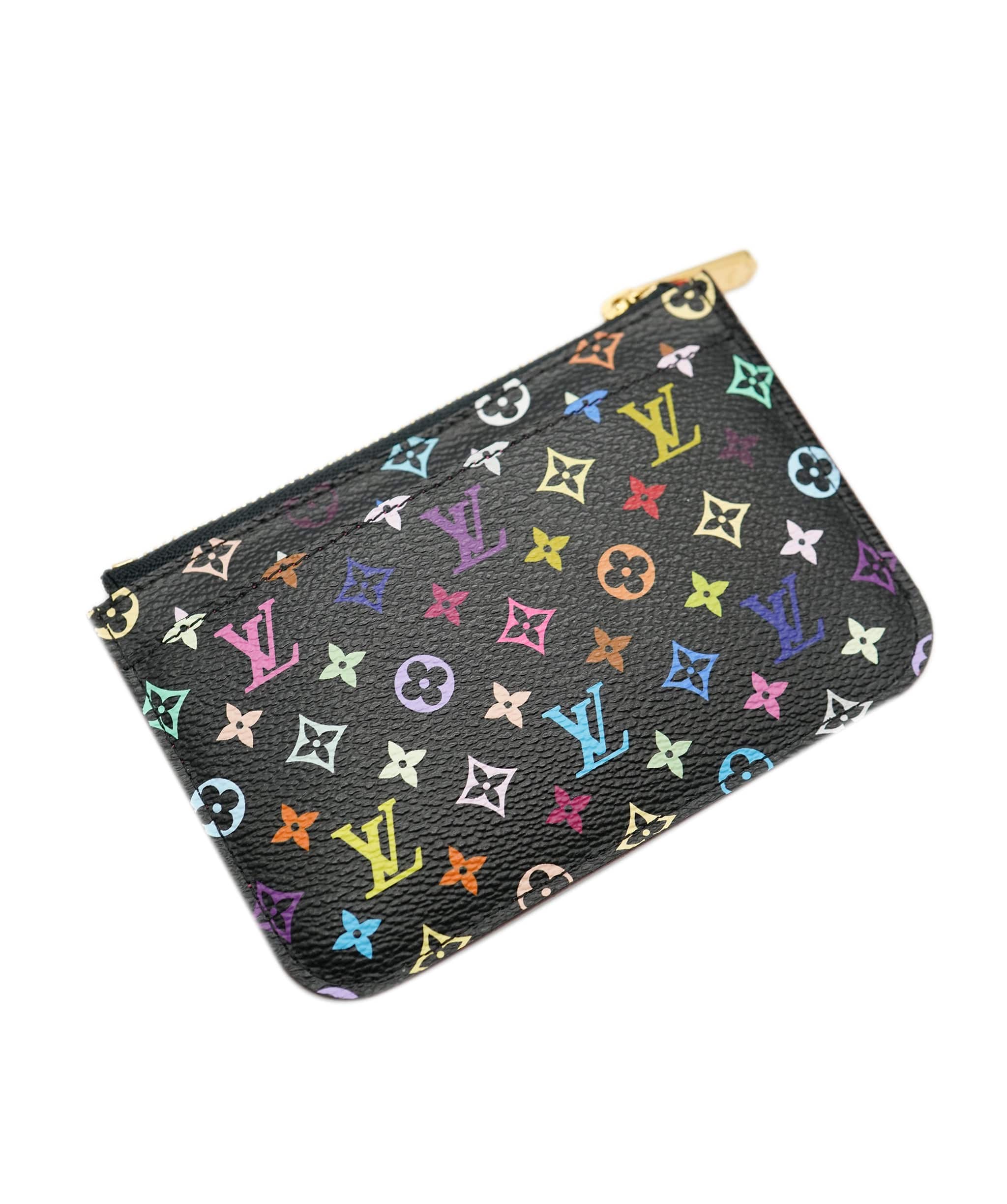 Louis Vuitton Louis Vuitton Black Multicolore Canvas Grenade Pochette Cles NM ABC0473