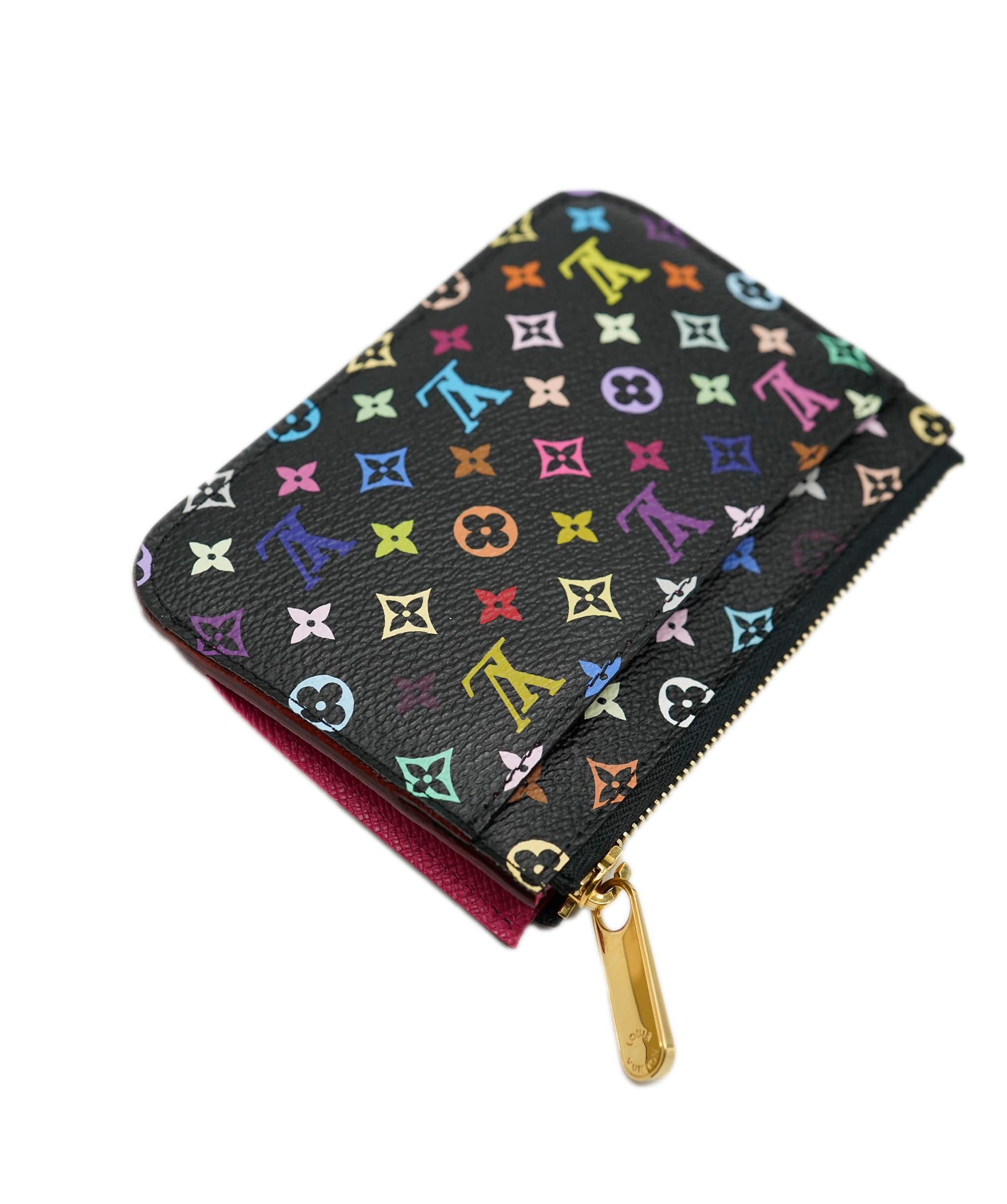 Louis Vuitton Louis Vuitton Black Multicolore Canvas Grenade Pochette Cles NM ABC0473