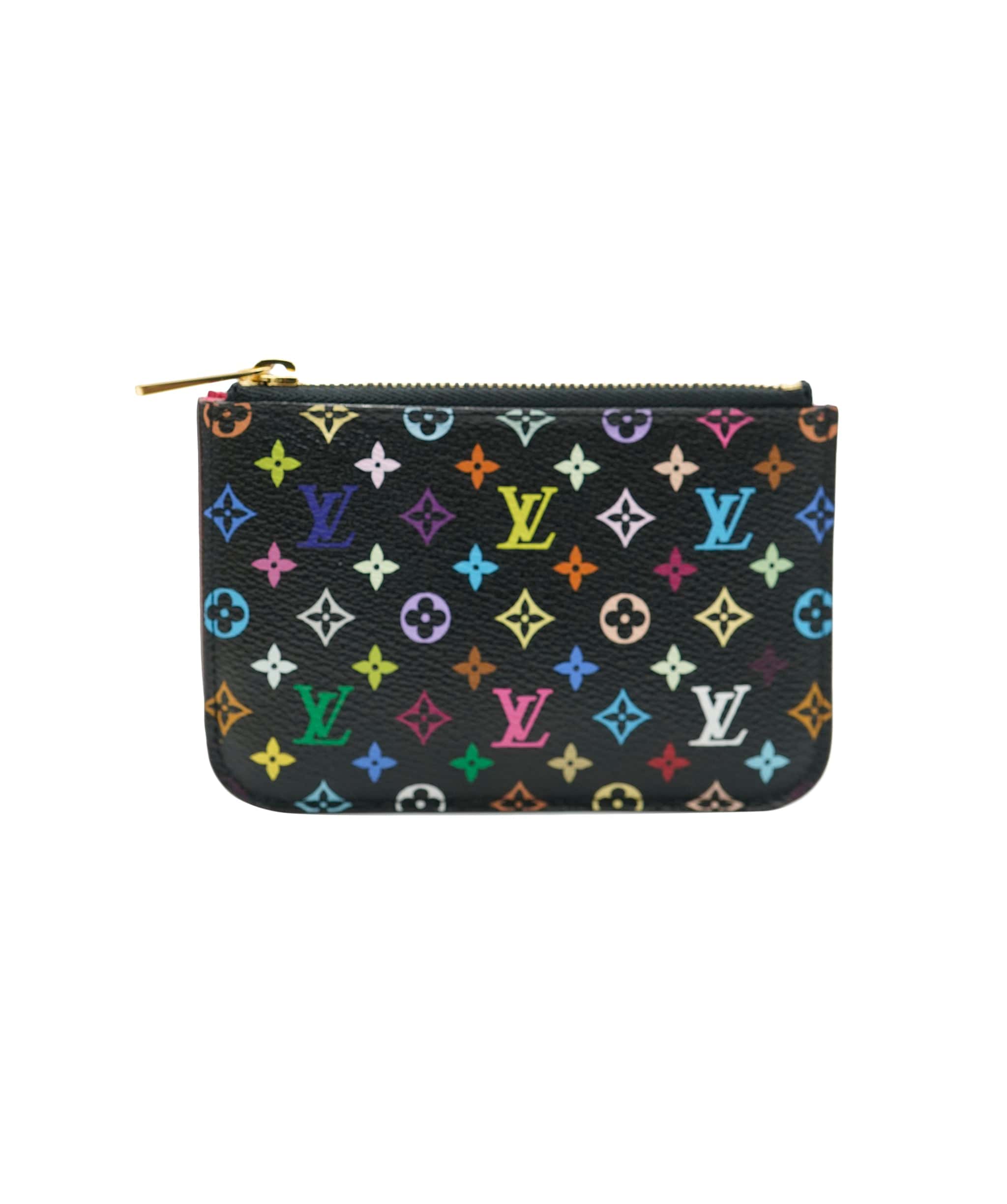 Louis Vuitton Louis Vuitton Black Multicolore Canvas Grenade Pochette Cles NM ABC0473