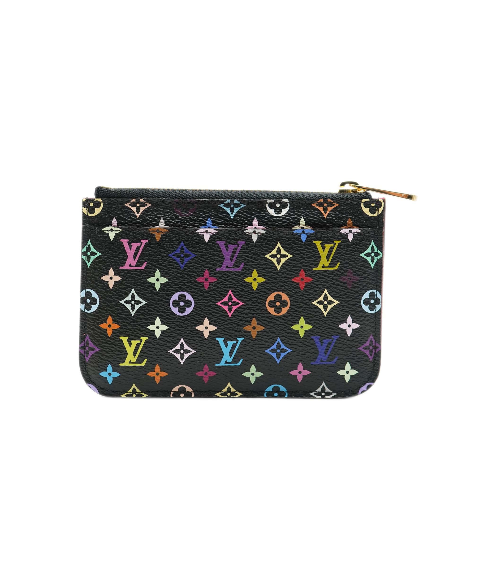 Louis Vuitton Louis Vuitton Black Multicolore Canvas Grenade Pochette Cles NM ABC0473