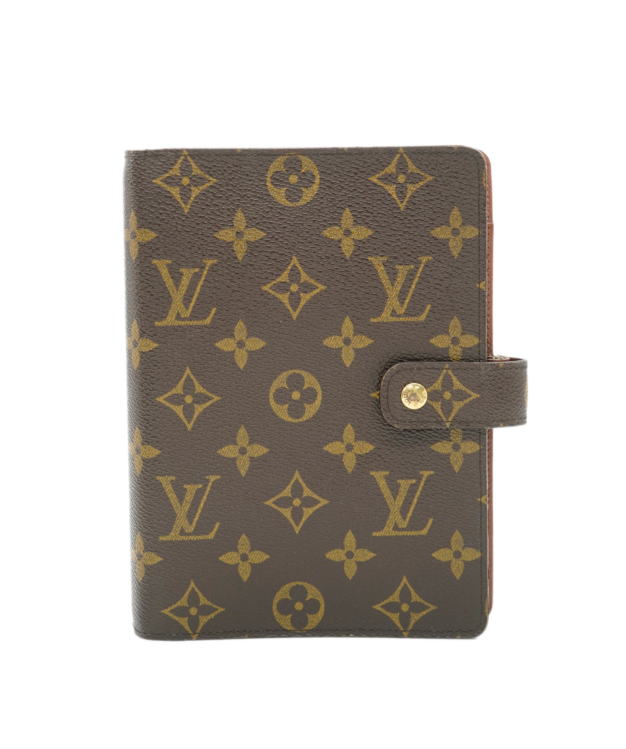 Louis Vuitton LOUIS VUITTON Monogram Agenda MM Day Planner Cover R20105 LV Auth 70012 DXBV0098