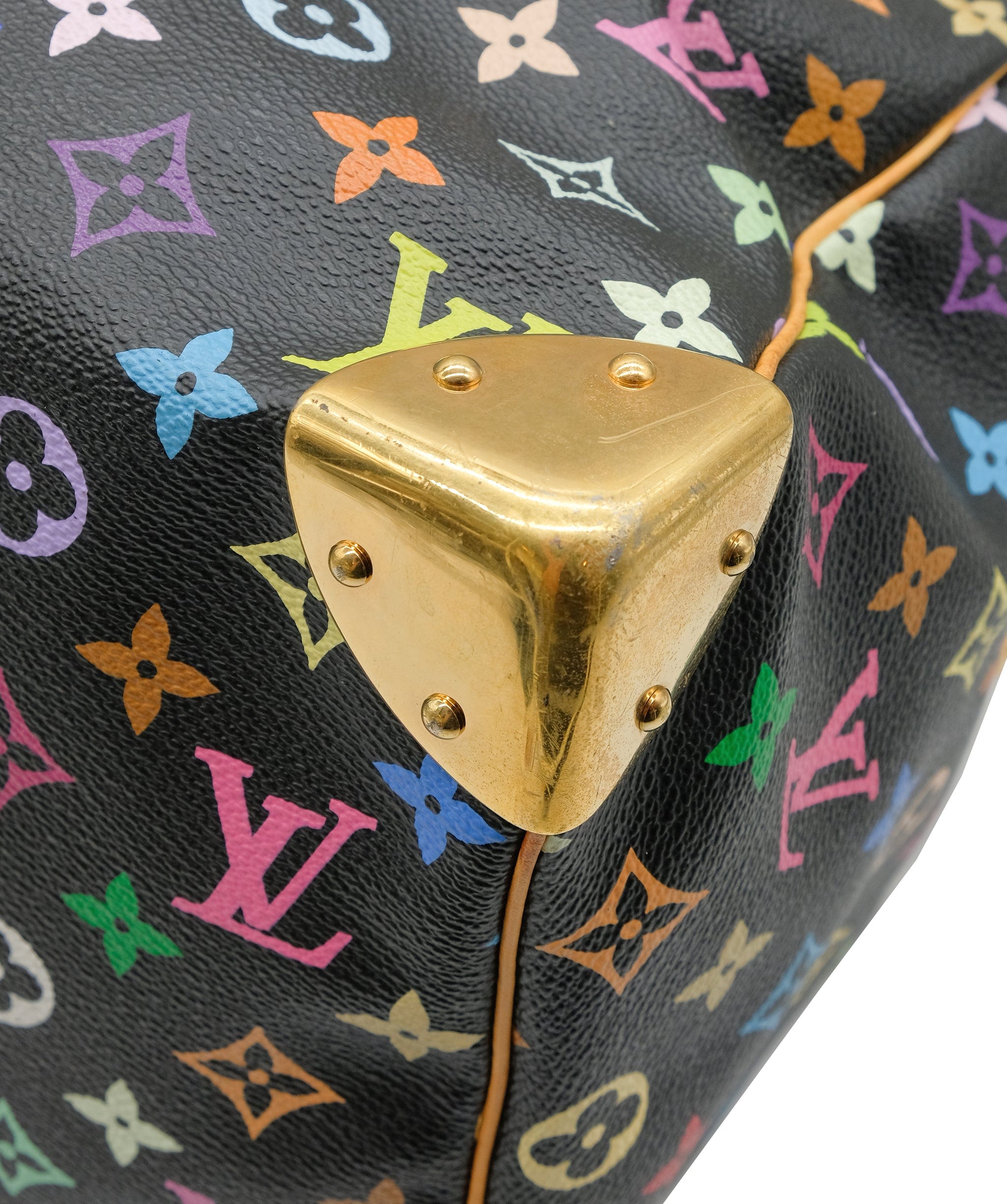 Louis Vuitton Louis Vuitton Monogram Multicolor Keepall 45 Boston Bag Black M92640 Auth 28150A DXBS0313