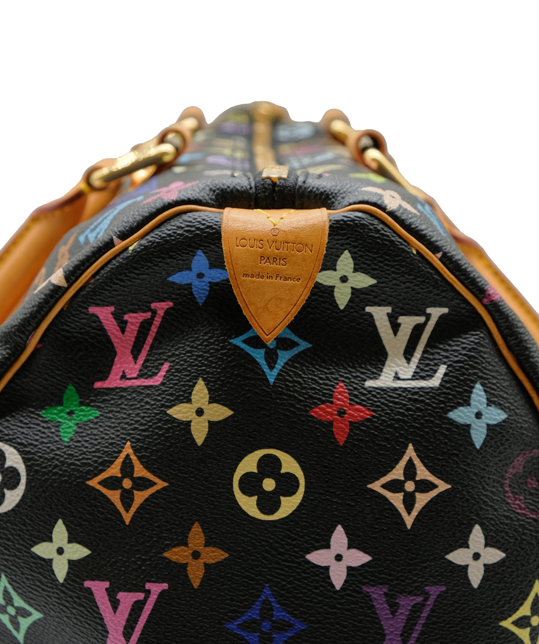 Louis Vuitton Louis Vuitton Monogram Multicolor Keepall 45 Boston Bag Black M92640 Auth 28150A DXBS0313