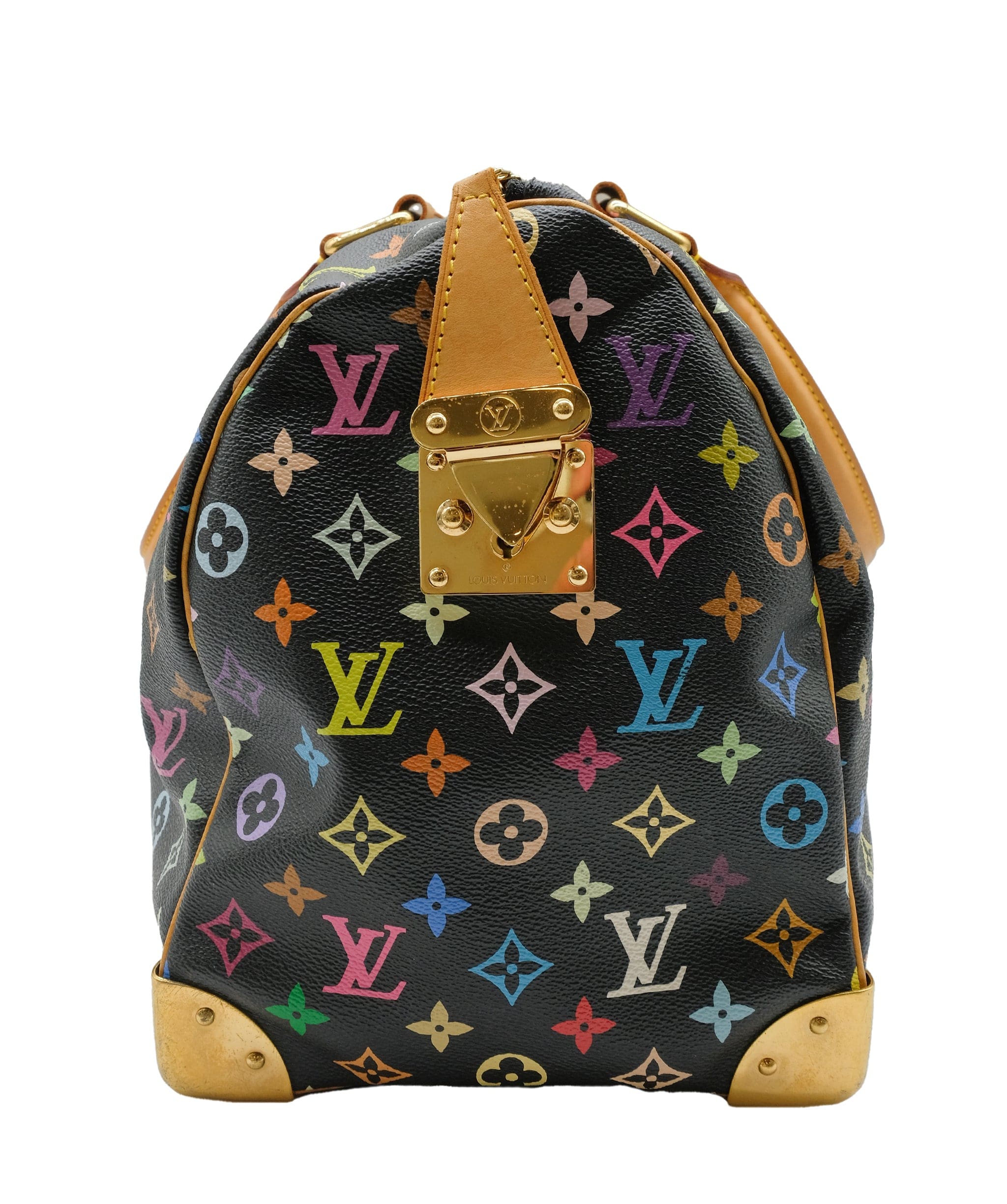 Louis Vuitton Louis Vuitton Monogram Multicolor Keepall 45 Boston Bag Black M92640 Auth 28150A DXBS0313