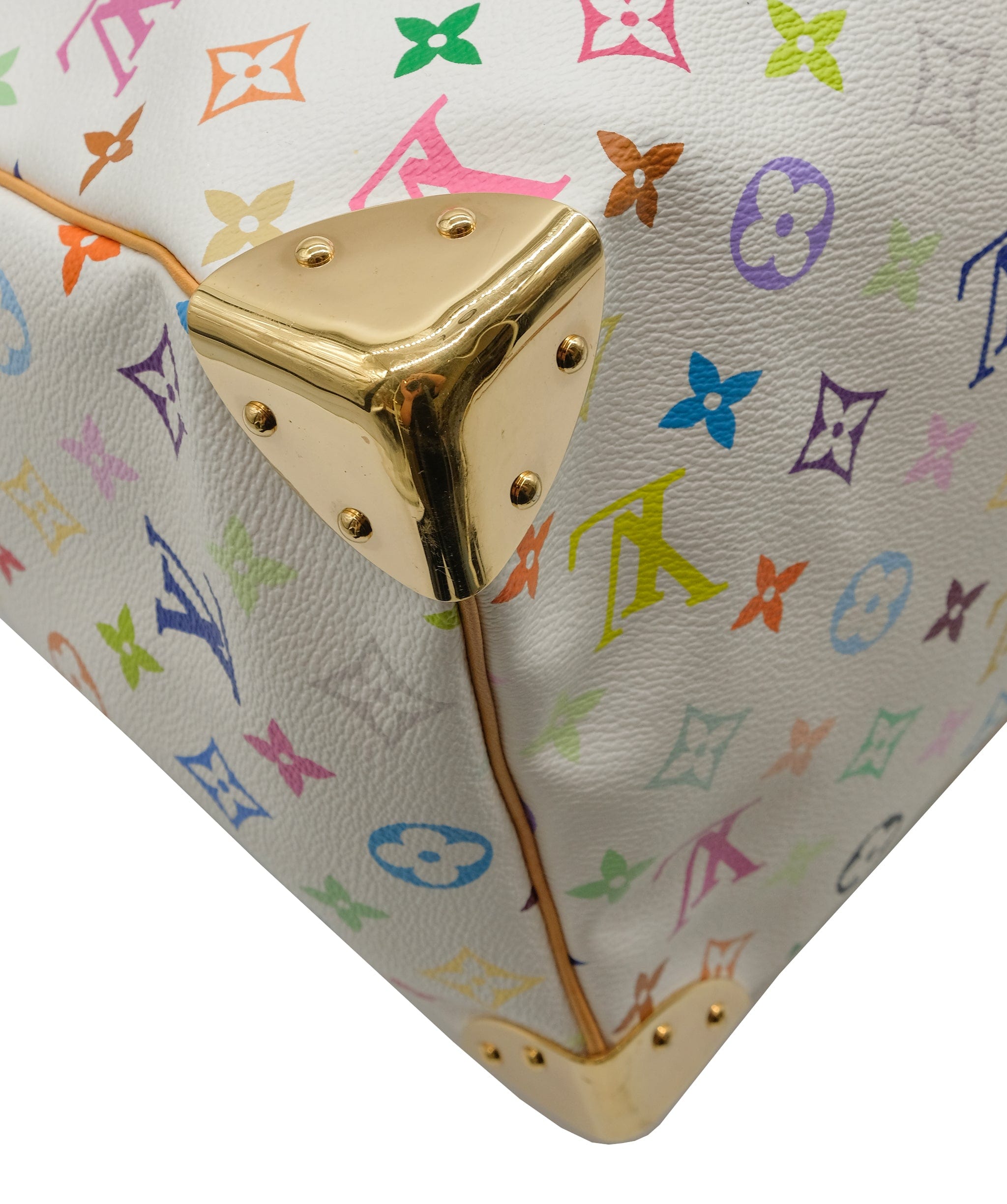 Louis Vuitton Louis Vuitton Monogram Multicolor Keepall 45 Boston Bag White M92641 Auth 63604A DXBS0314