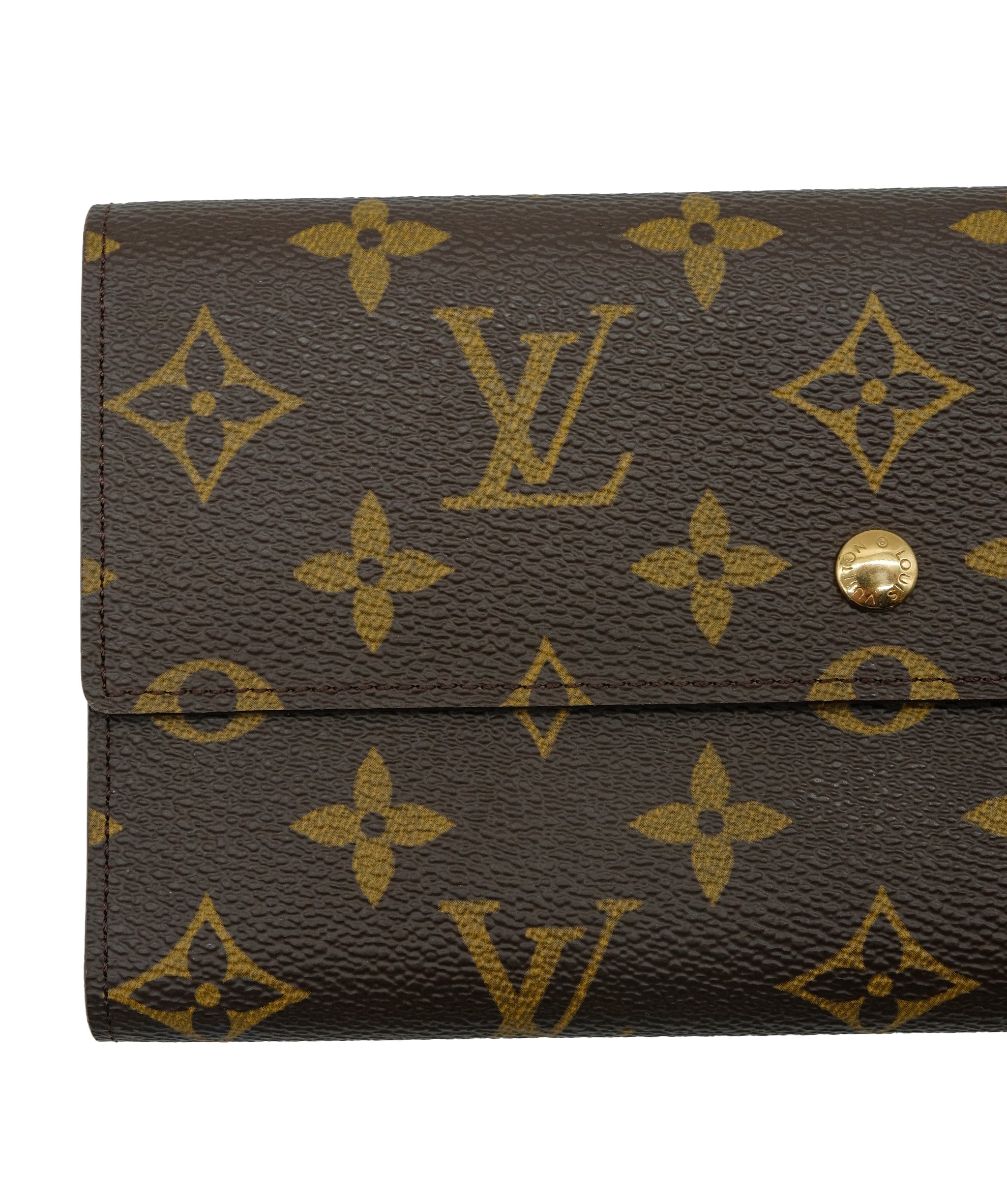 Louis Vuitton LOUIS VUITTON Monogram Portefeuille International Long Wallet M61217 Auth bs7199	 DXBS0414